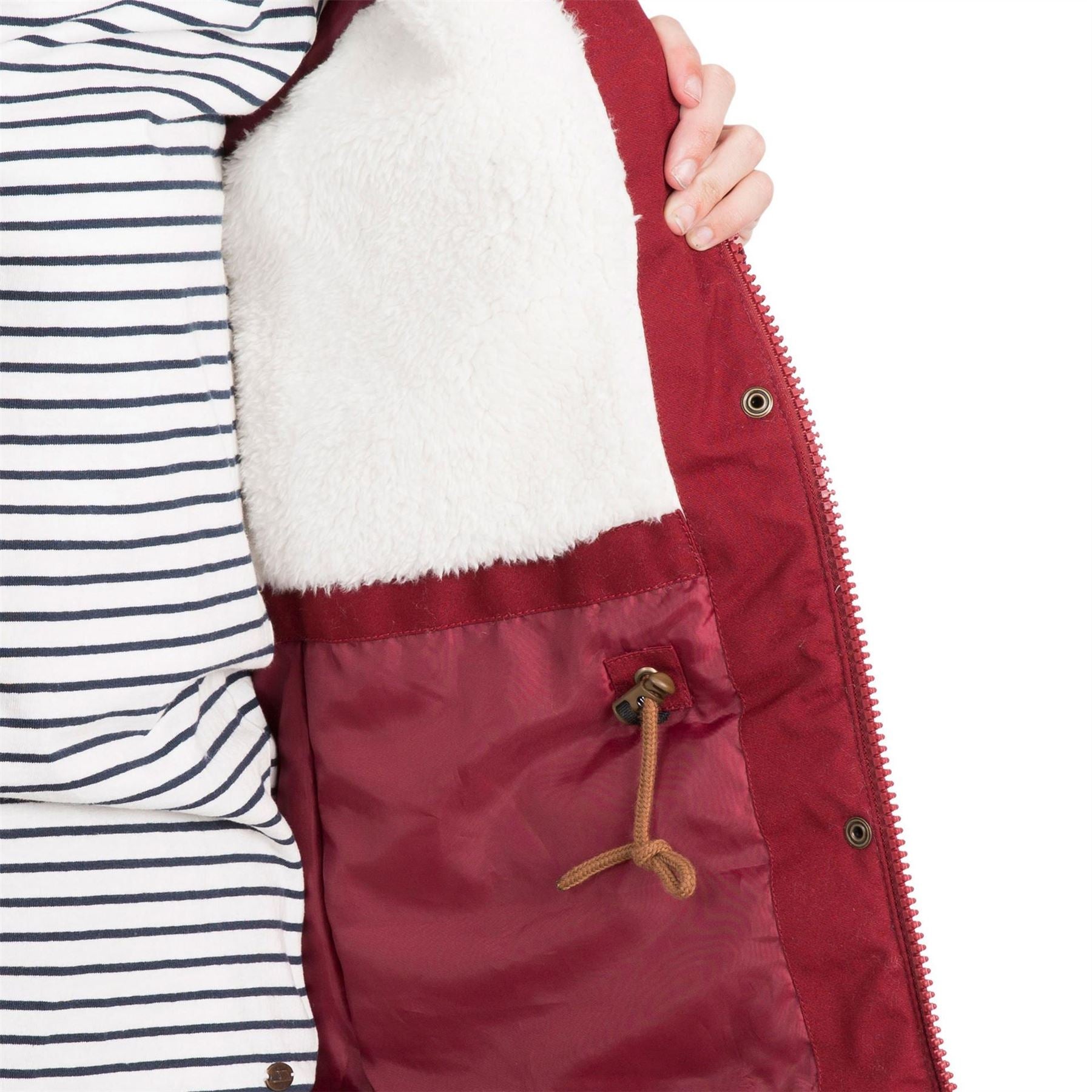 Trespass Faithful Hooded Solid Patterned Parka Coat