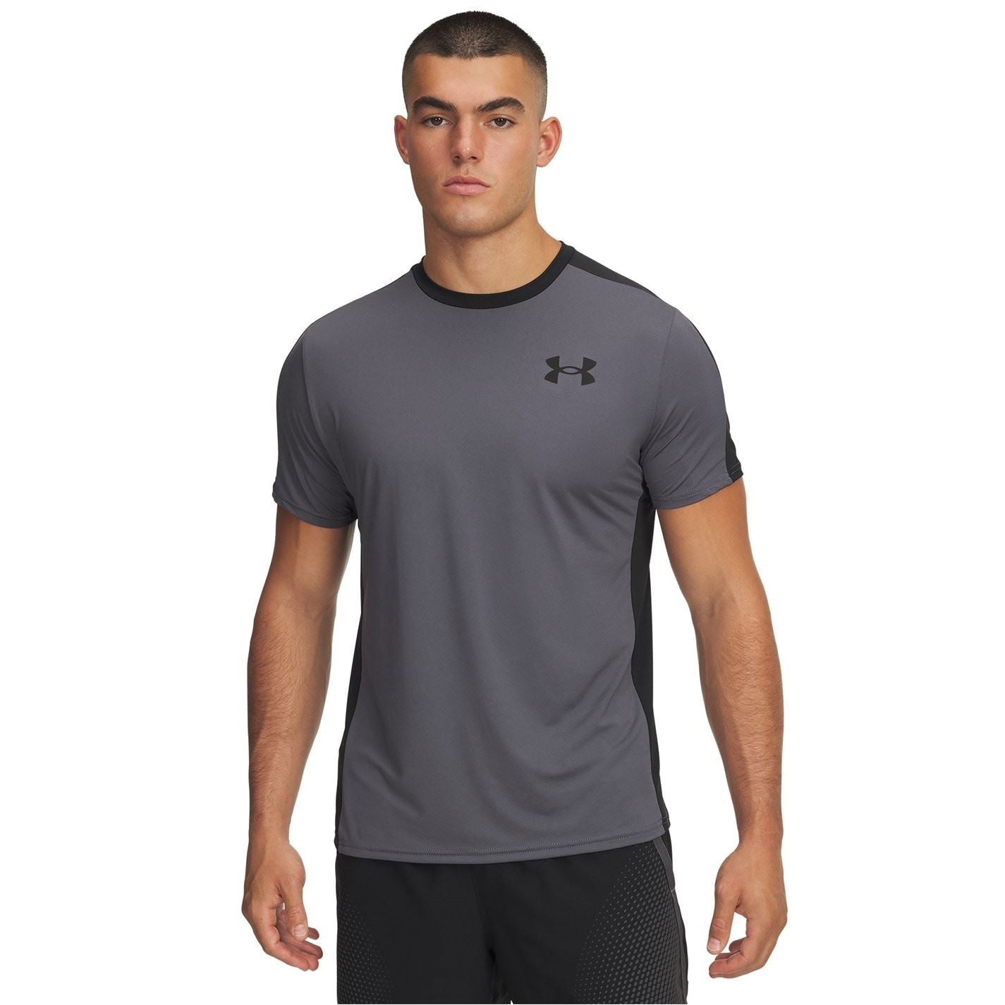 Under Armour Hg Wordmark Short Sleeve Performance Gym Top