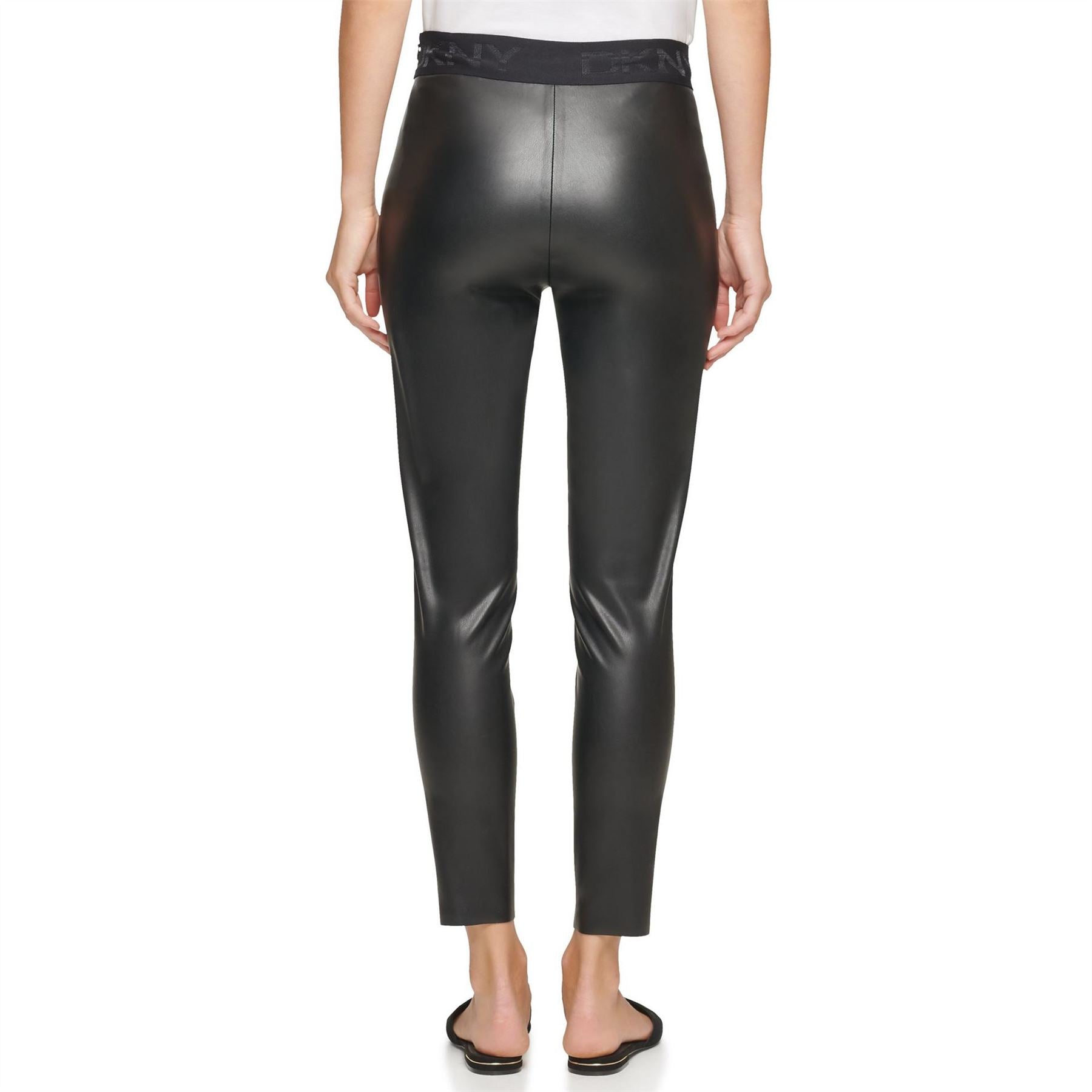DKNY Leather Leggings