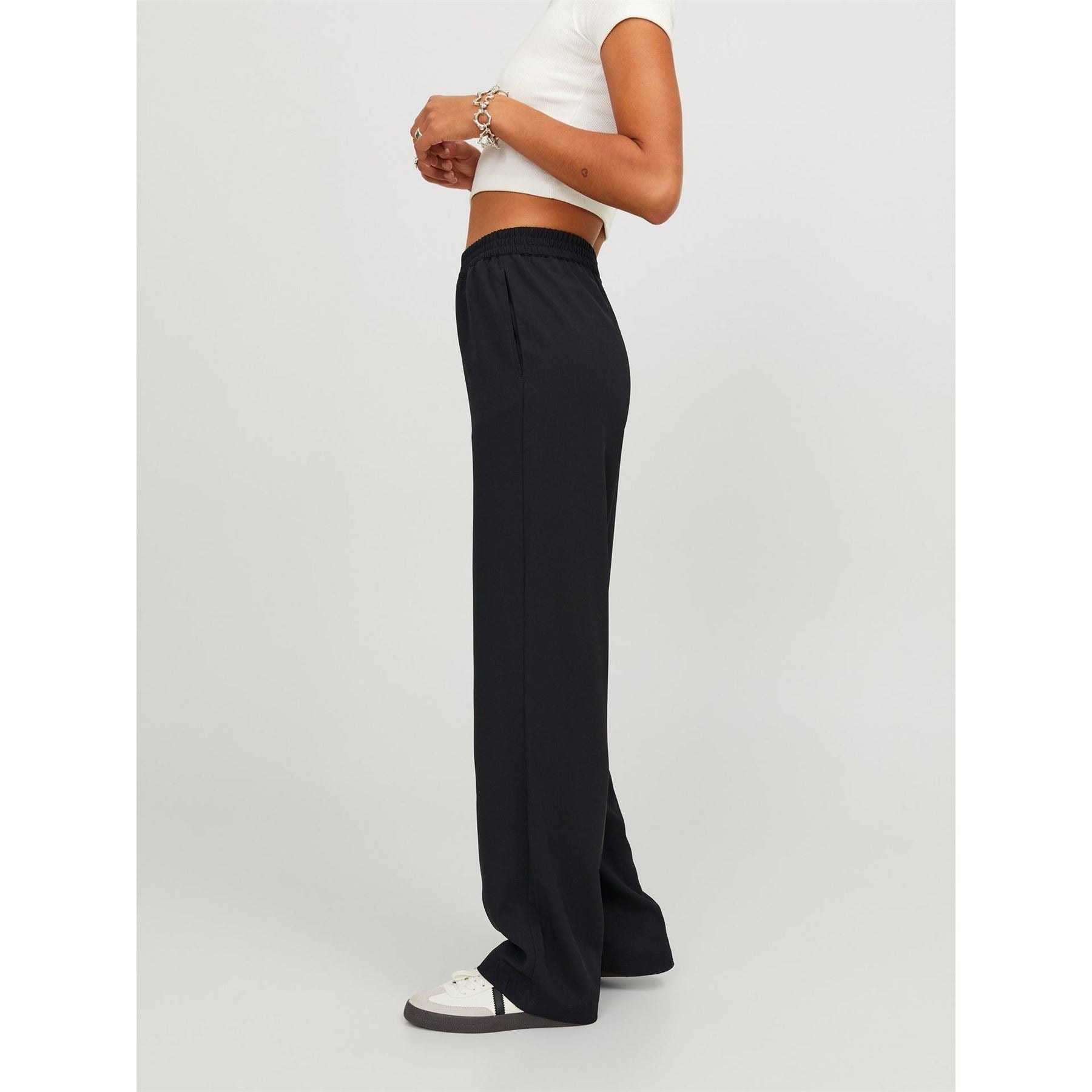JJXX Poppy High Waisted Straight Leg Trousers