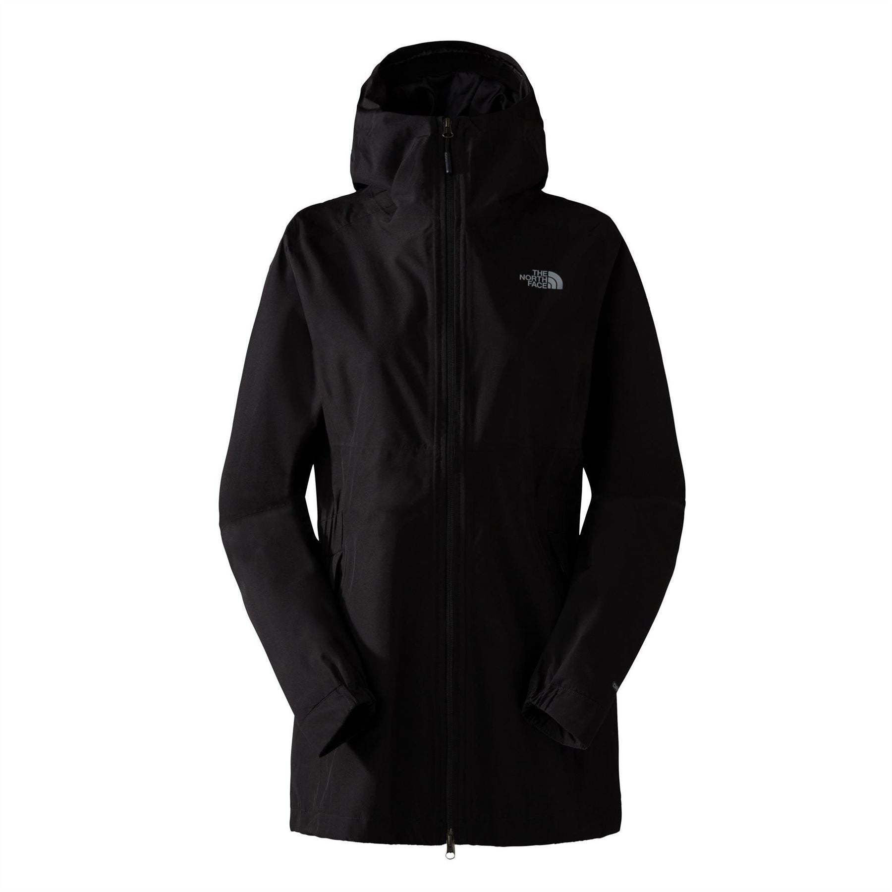The North Face Hikesteller Hooded Solid Patterned Parka Coat with Zipped Pocket