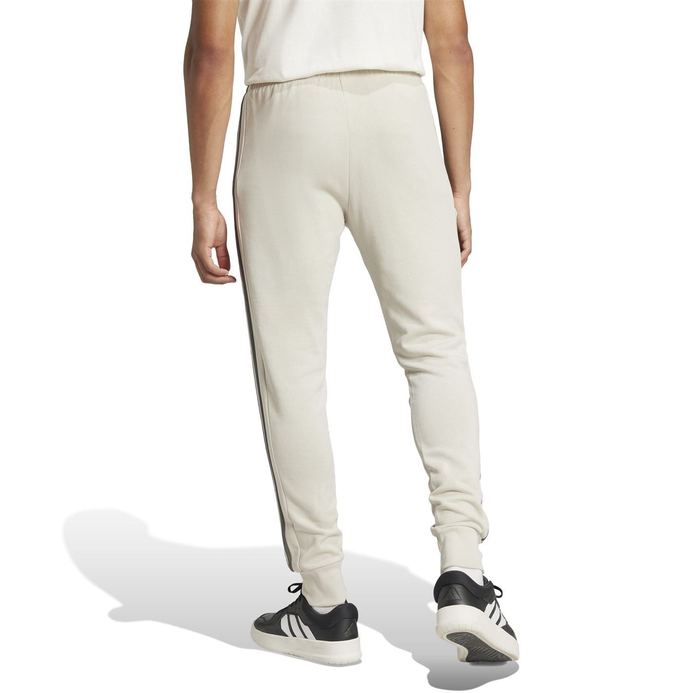 adidas Essentials French Terry Tapered Cuff 3  Stripes Joggers