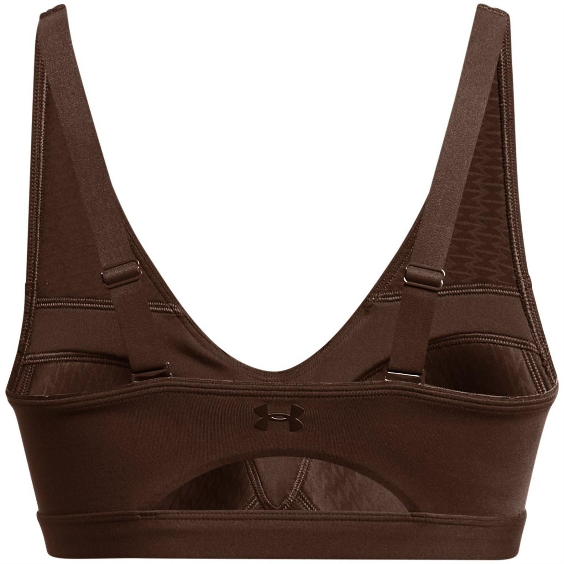 Under Armour Smartform V-Neck Sports Bra with Spaghetti Straps