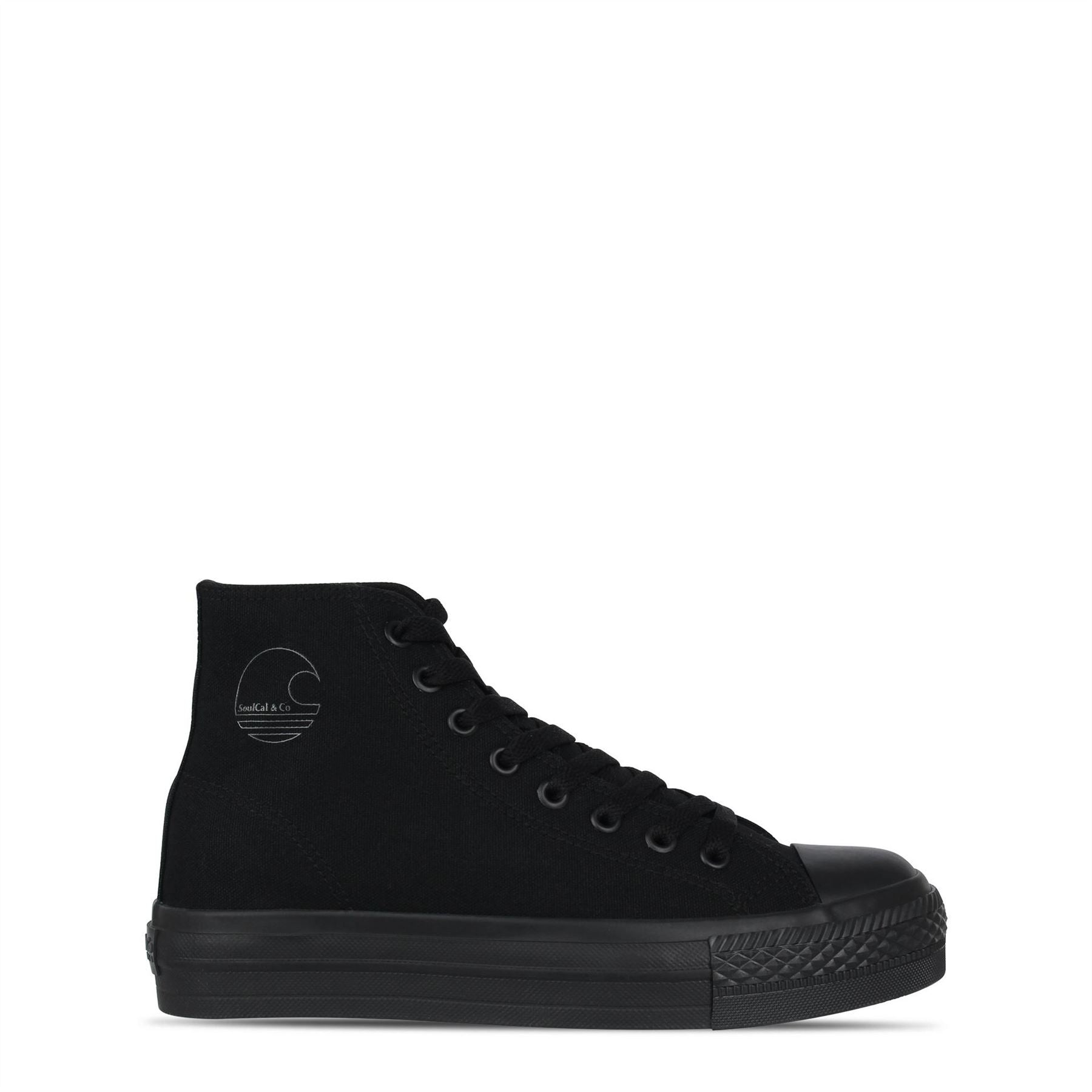 SoulCal Womens Canvasas High Top Platform Trainers