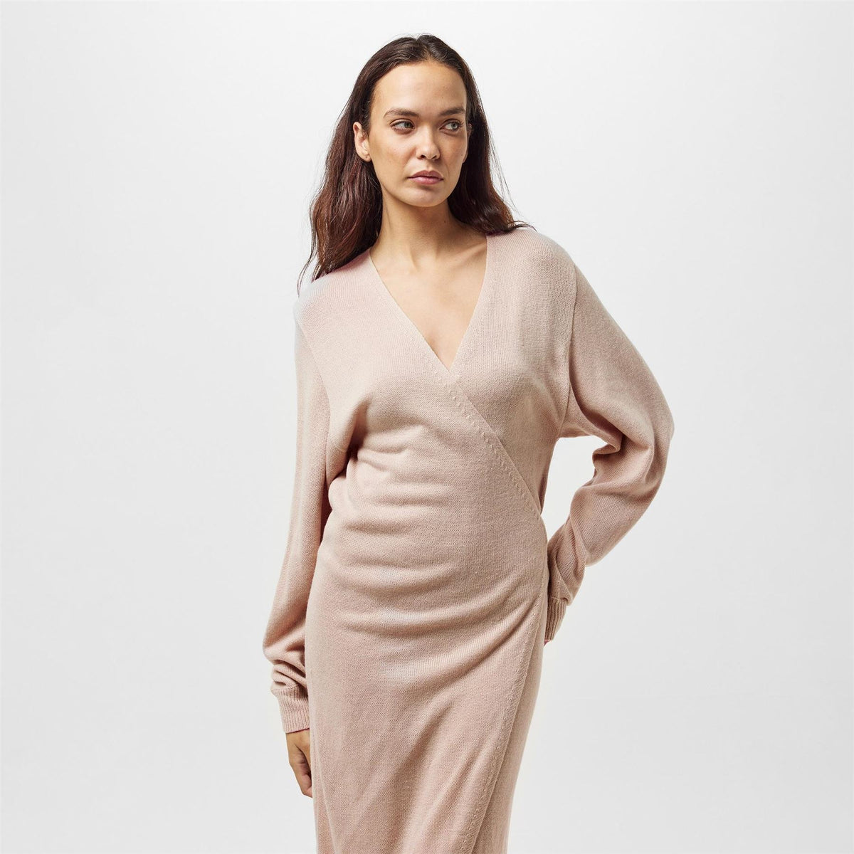 Pretty Lavish Wrap Midi Dress