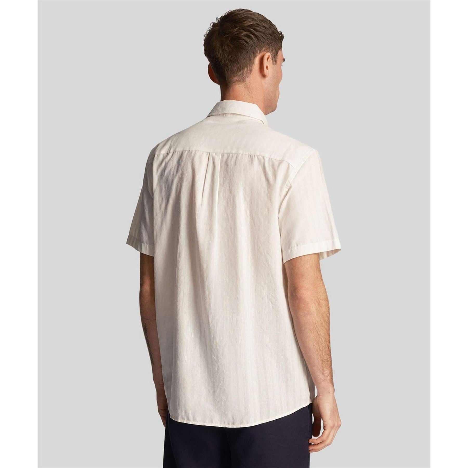 Lyle and Scott Stripe Short Sleeve Shirt