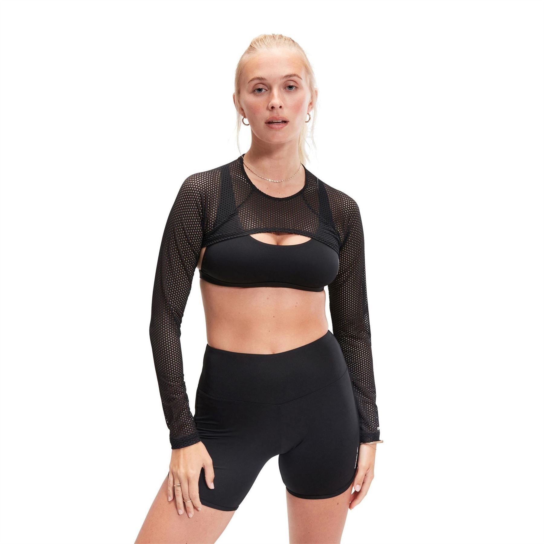 Speedo Mesh Long Sleeve Performance Gym Top