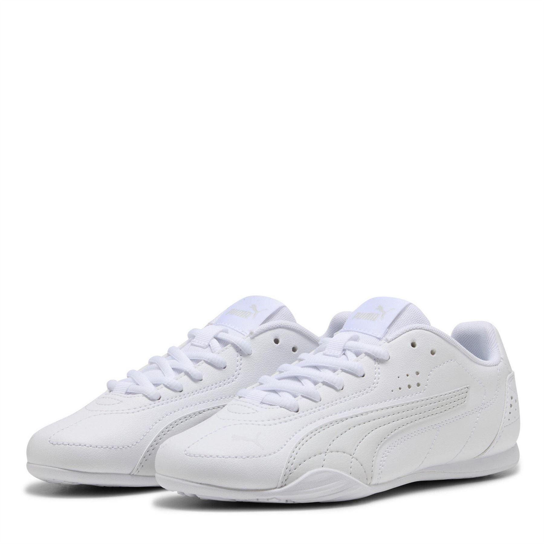 Puma Low Top Round Toe Flat Heel Sneakers