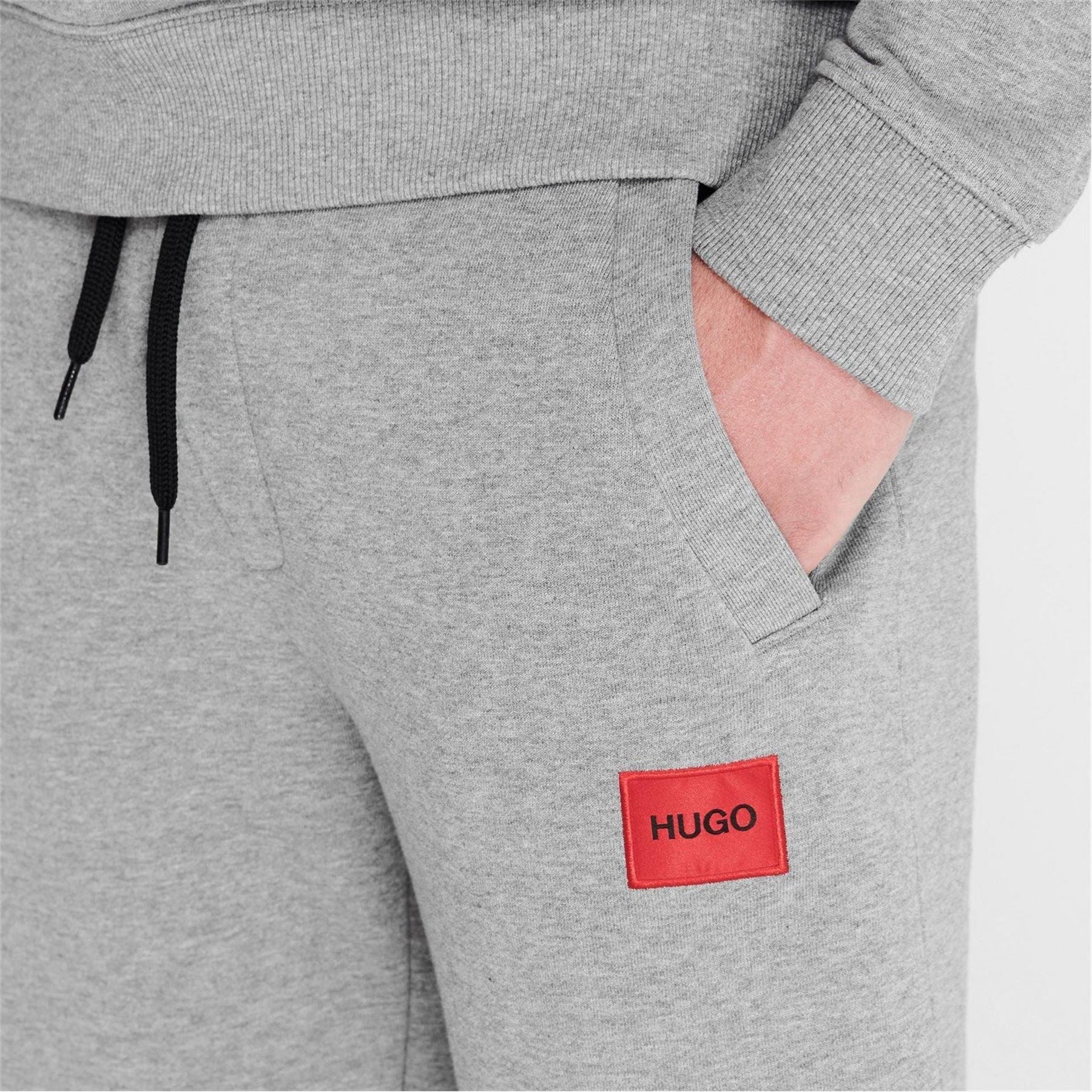 Hugo HUGO Doak Closed Hem Jogging Bottoms with Logo Detail
