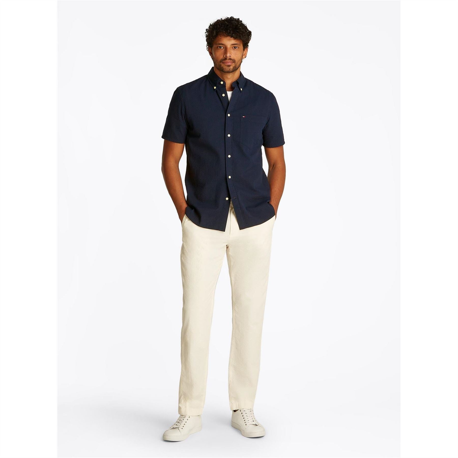 Tommy Hilfiger Regular Fit Button Down Collar Shirt