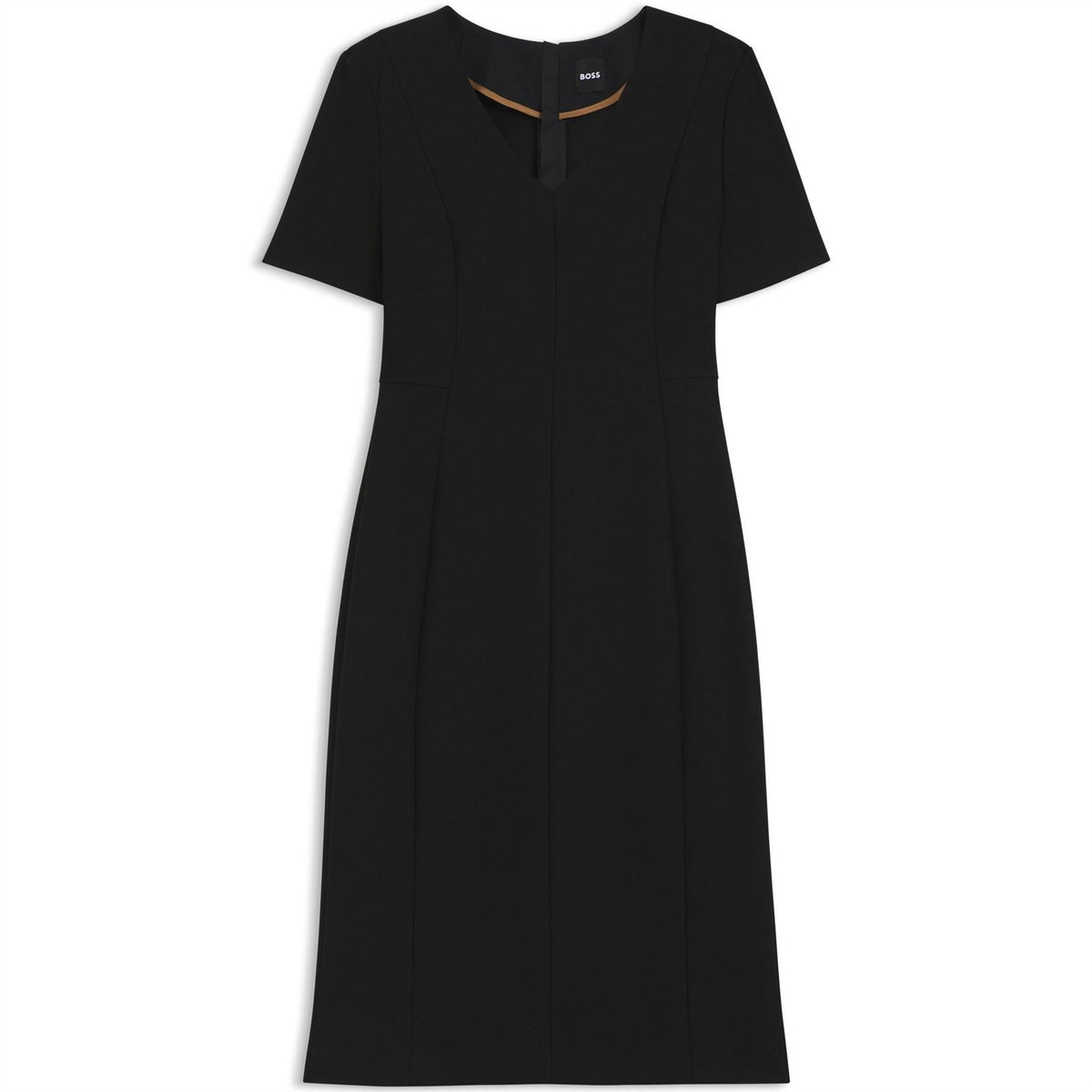Boss Damaisa V-Neck Short Sleeve Knee Length Dress