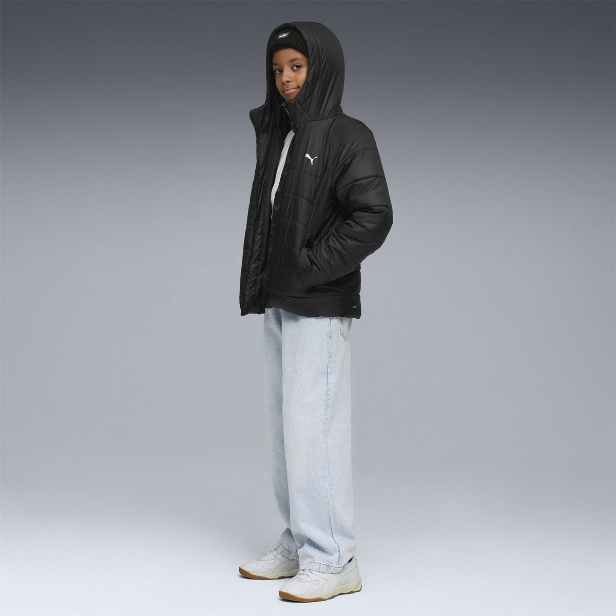 Puma PUMA Essentials Hooded Water Repellent Full Zip Padded Puffer Jacket