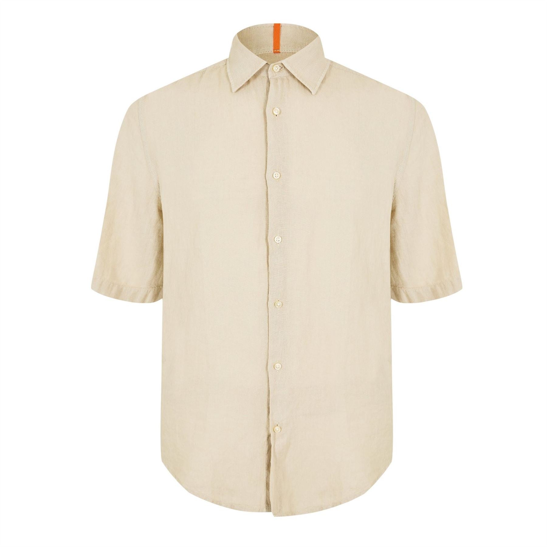 Boss Collared Neck Short Sleeve Regular Fit Shirt
