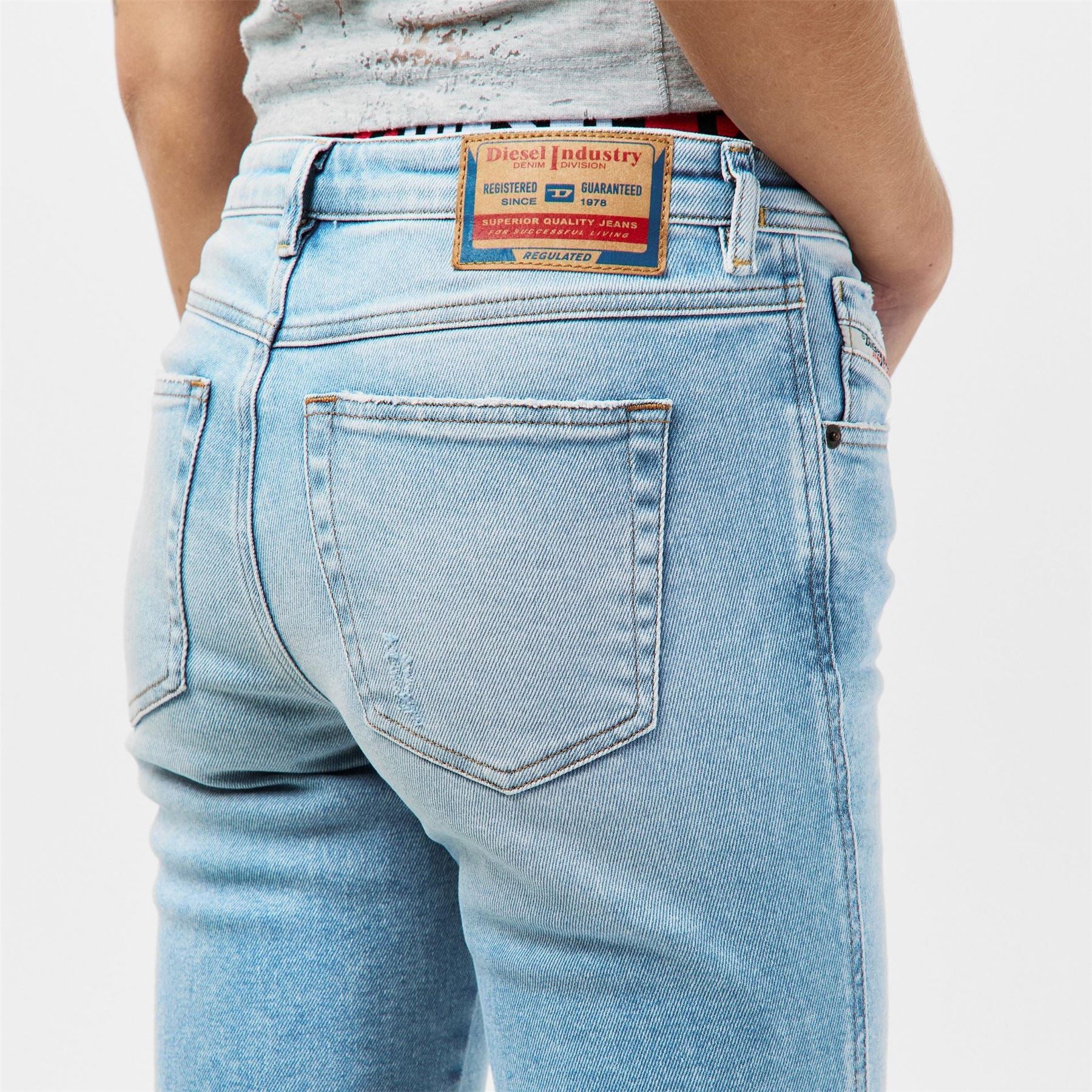 Diesel 2015 Skinny Fit Five Pocket Jeans