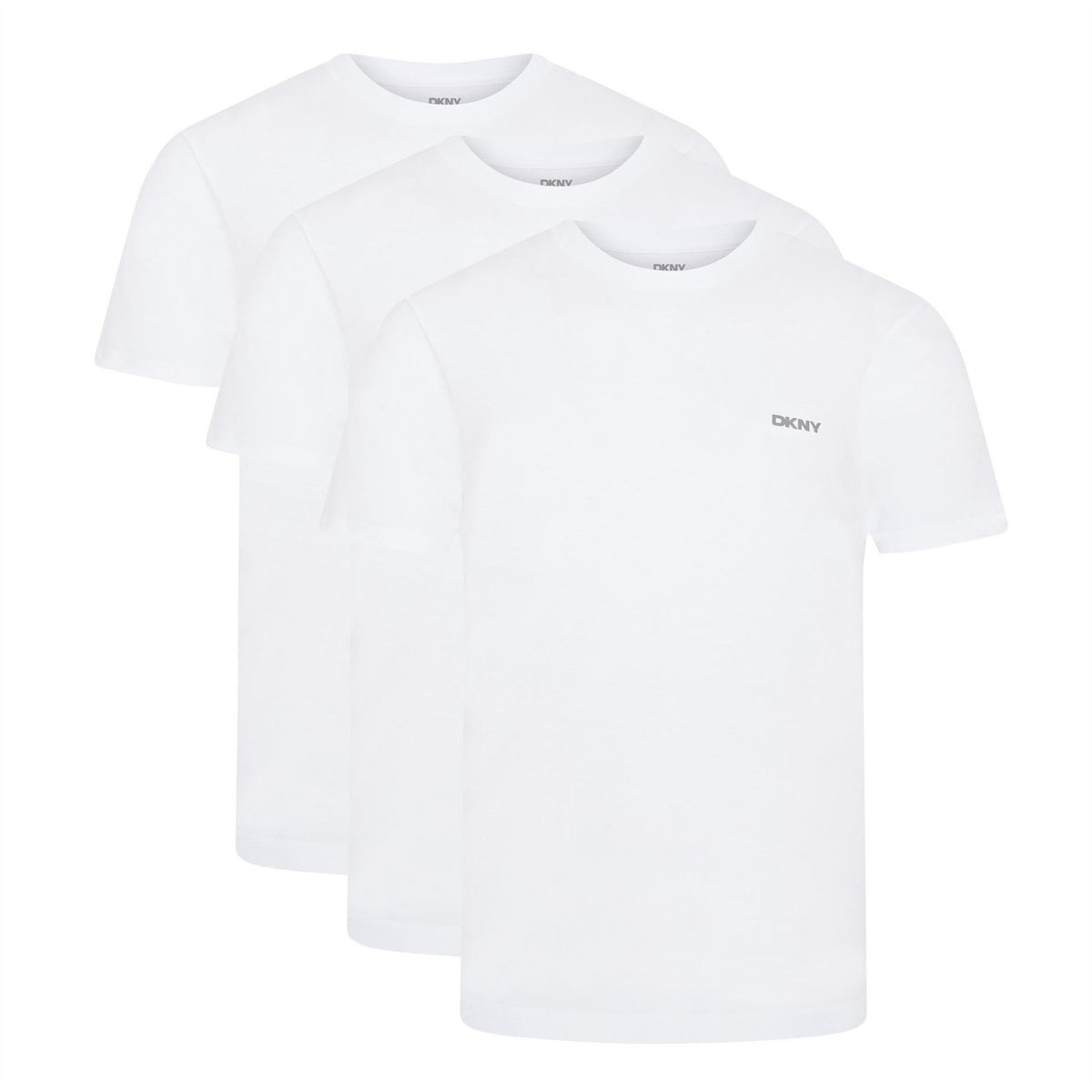 DKNY Mens 3 Pack Short Sleeve T-Shirts Giants