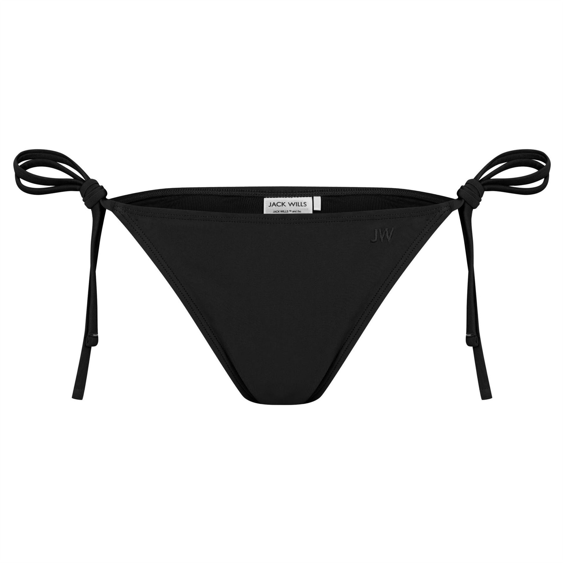 Jack Wills Embroidered Tie Side Bikini Bottoms