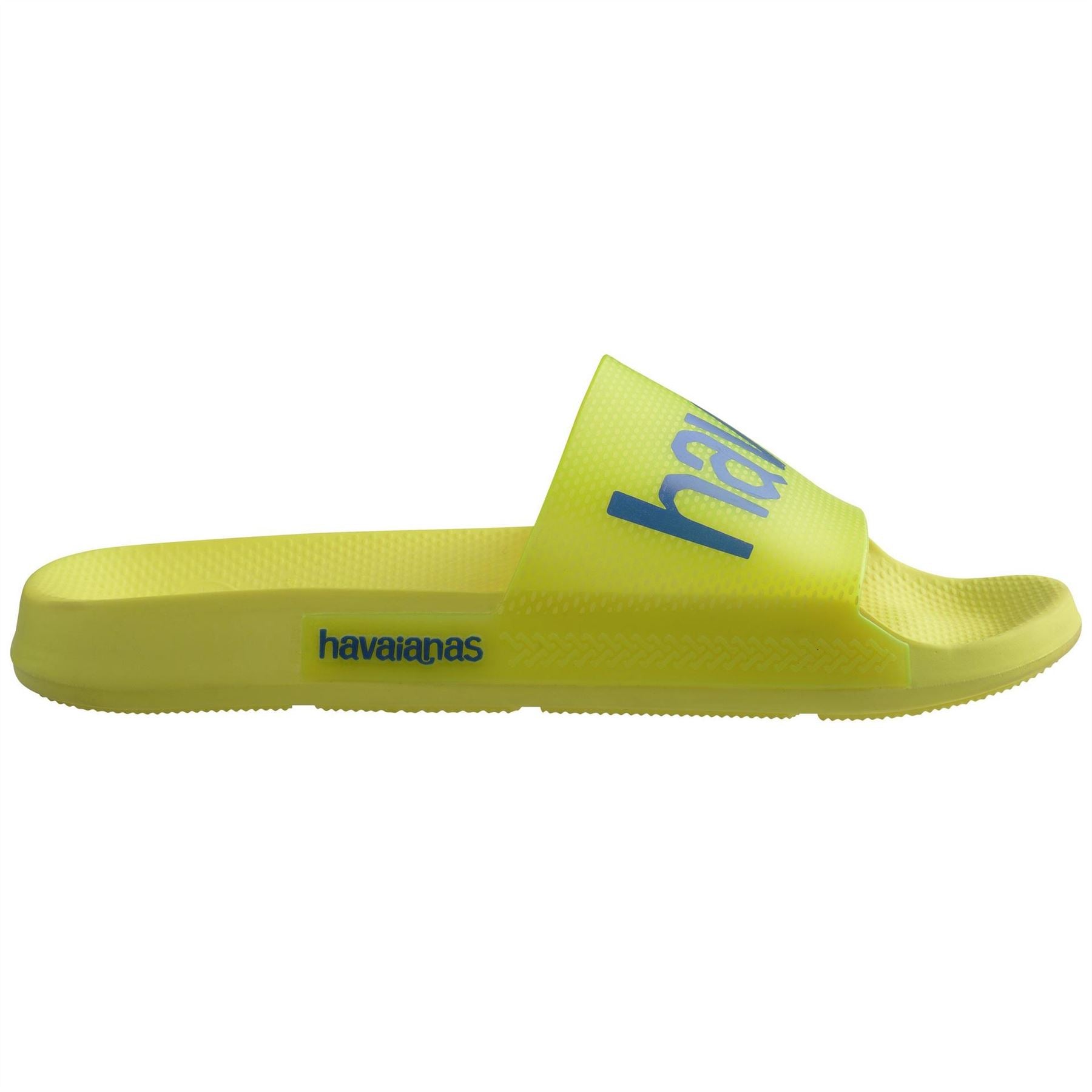 Havaianas Logo Print Open Toe Slip on Slides
