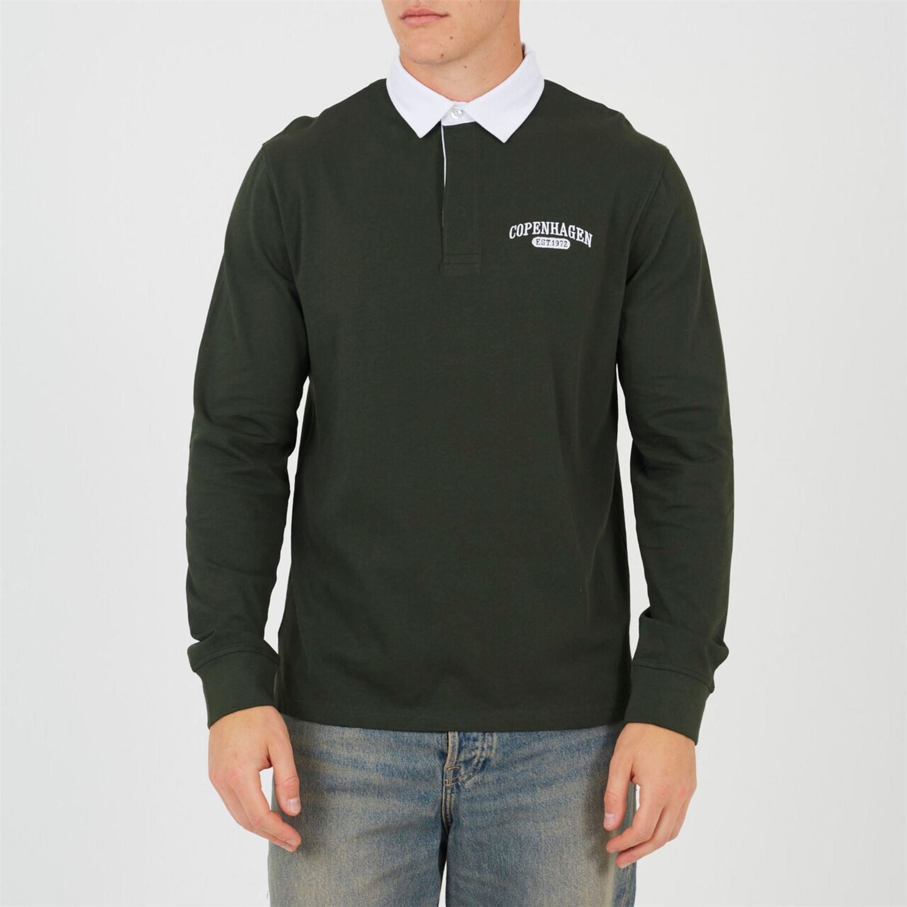 Brave Soul Long Sleeved Rugby PolOvershirtt