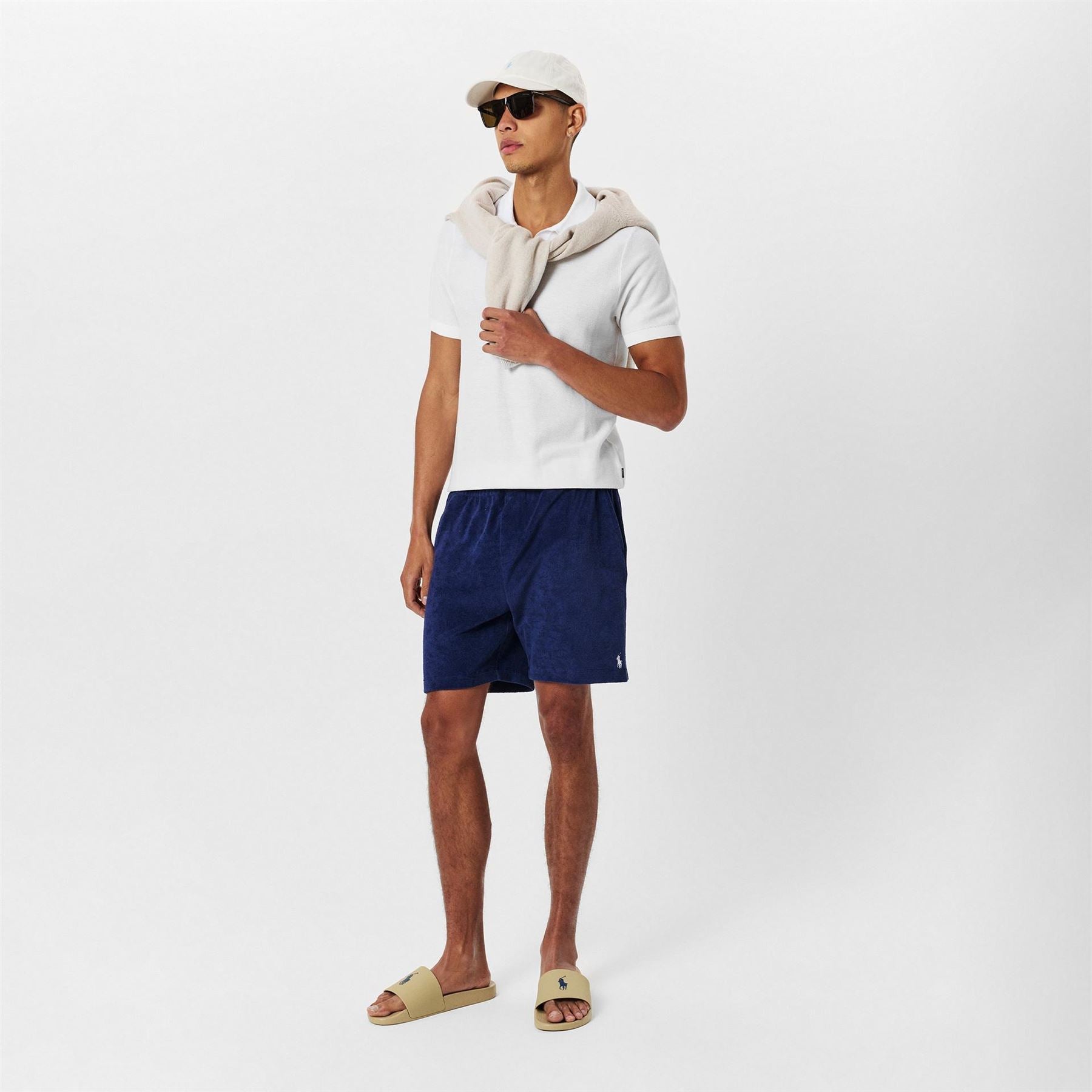 Polo Ralph Lauren Solid Patterned Open Toe Slides