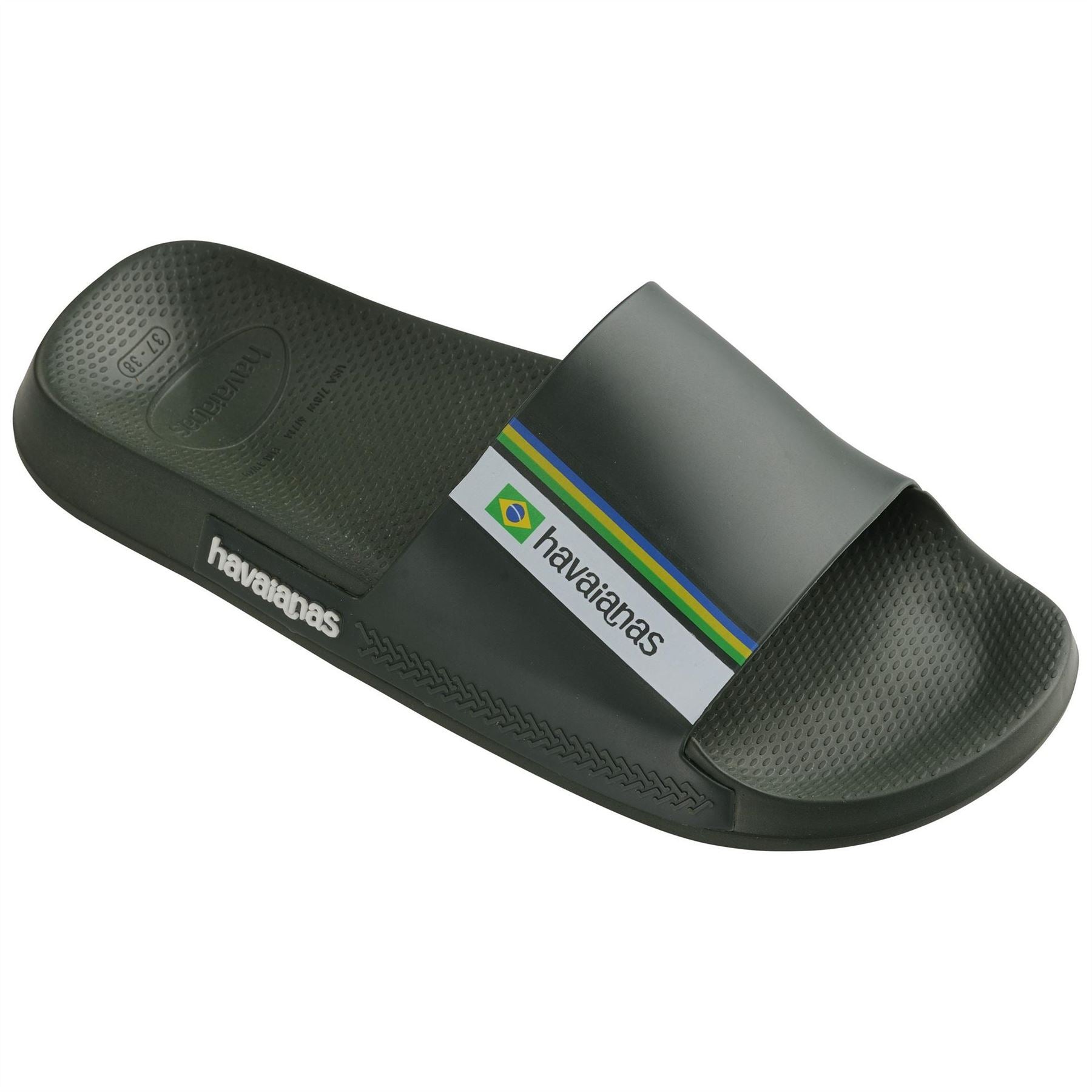 Havaianas Womens Hav. Slide Brasil Black 35 36 Flip Flops