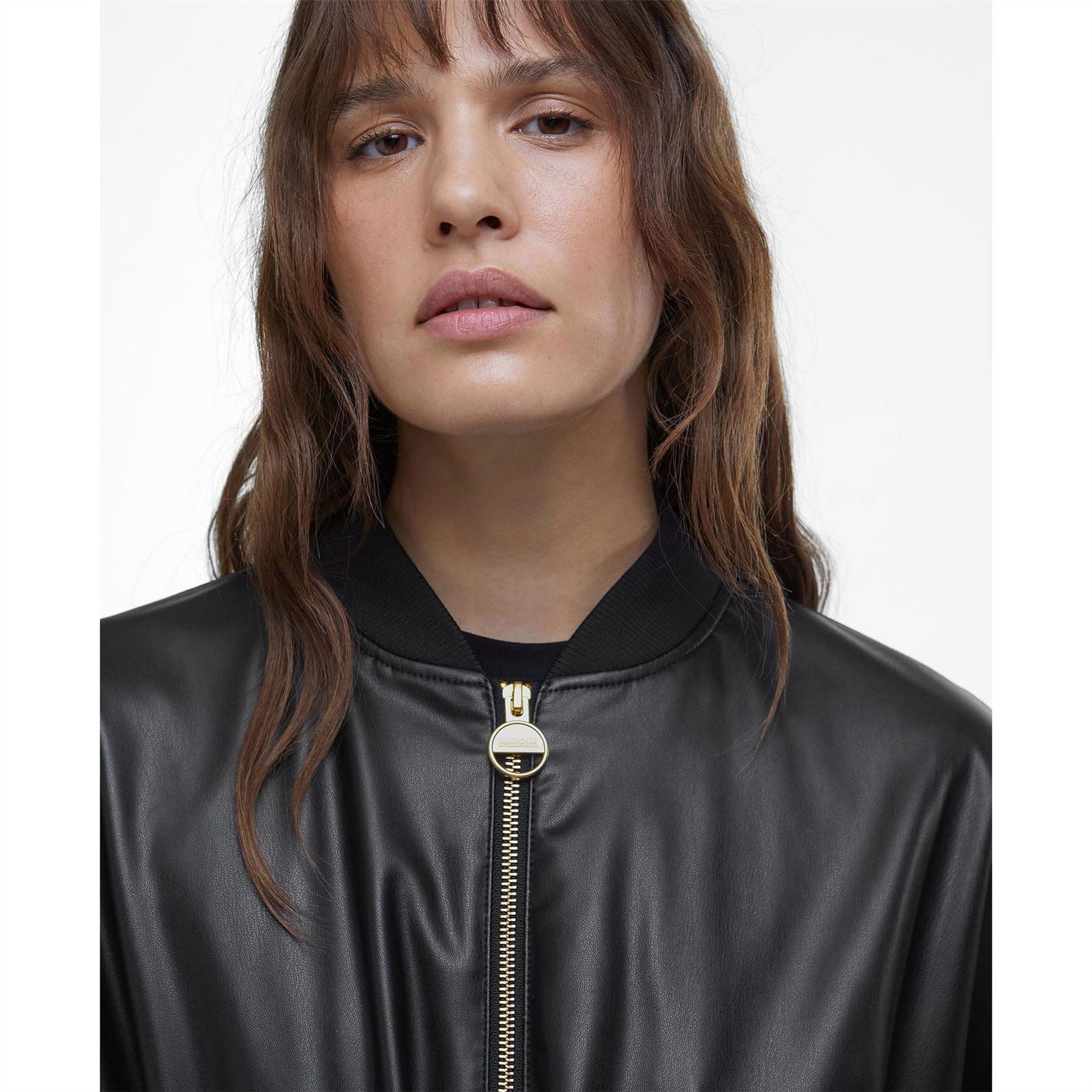 Barbour International Riley Leather Long Sleeve Parka
