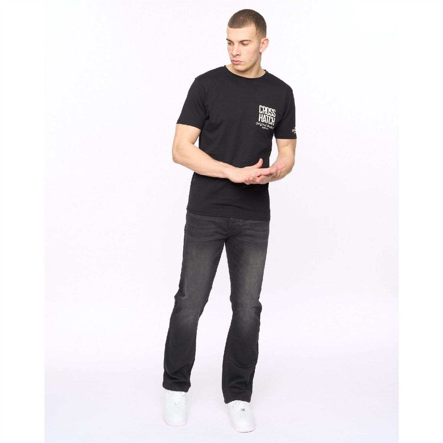 Crosshatch Bootcut Jeans