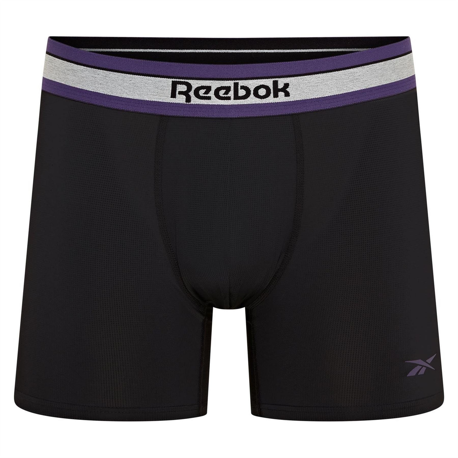 Reebok Mens 3 Pack Trunks Angus