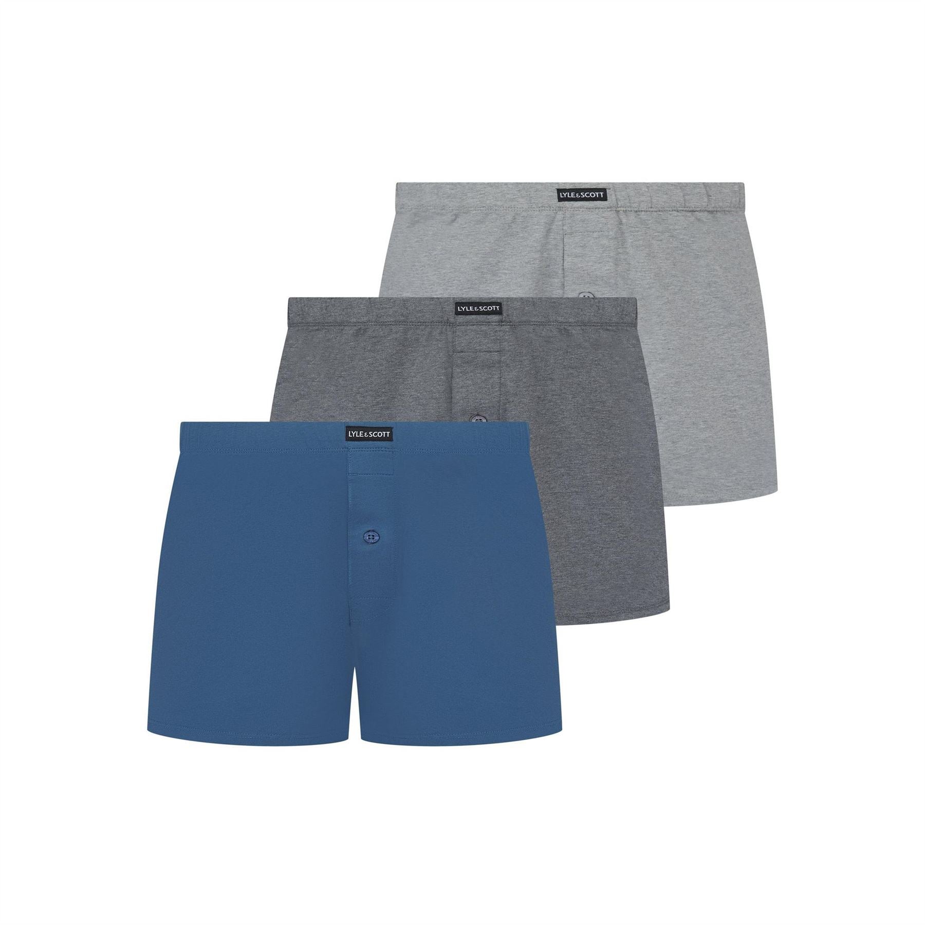 Lyle and Scott 3 Piece Plain Design Boxer Shorts