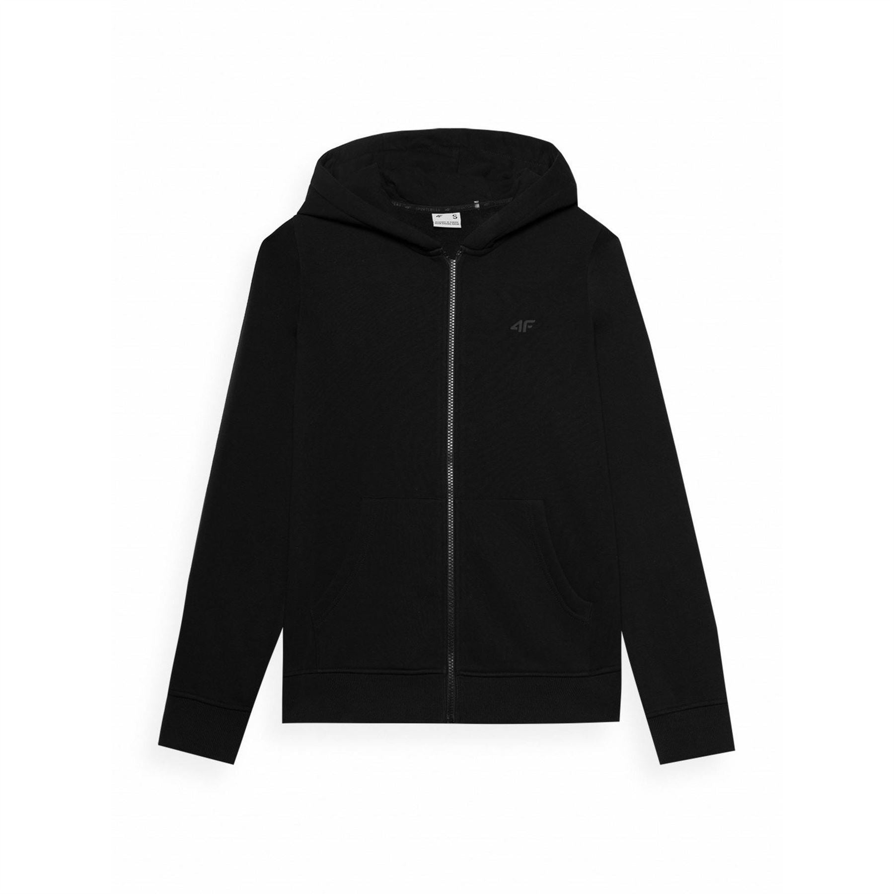 4F Cotton Mix Long Sleeve Zip Hoodie