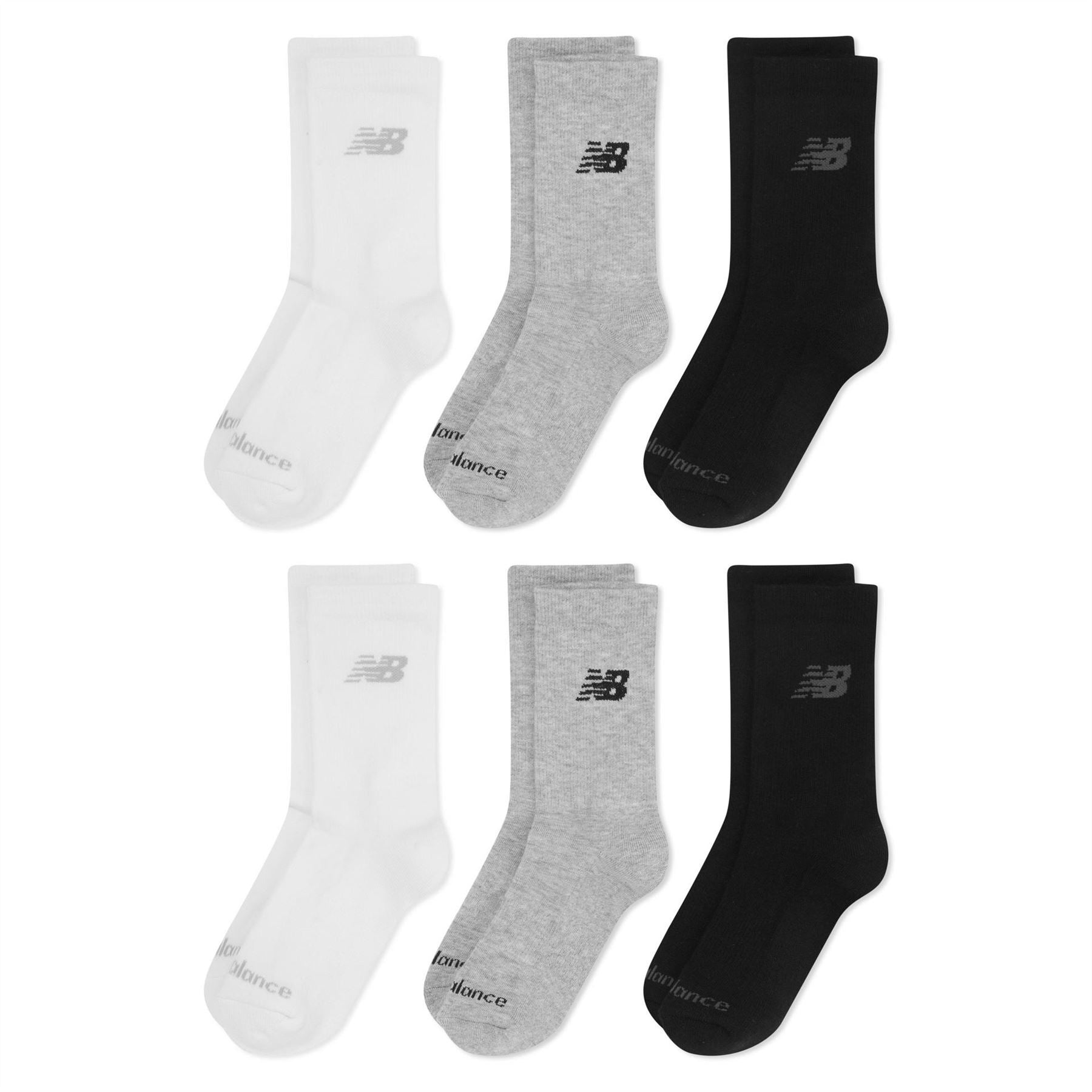 New Balance 6 Pack Of Crew Socks Juniors