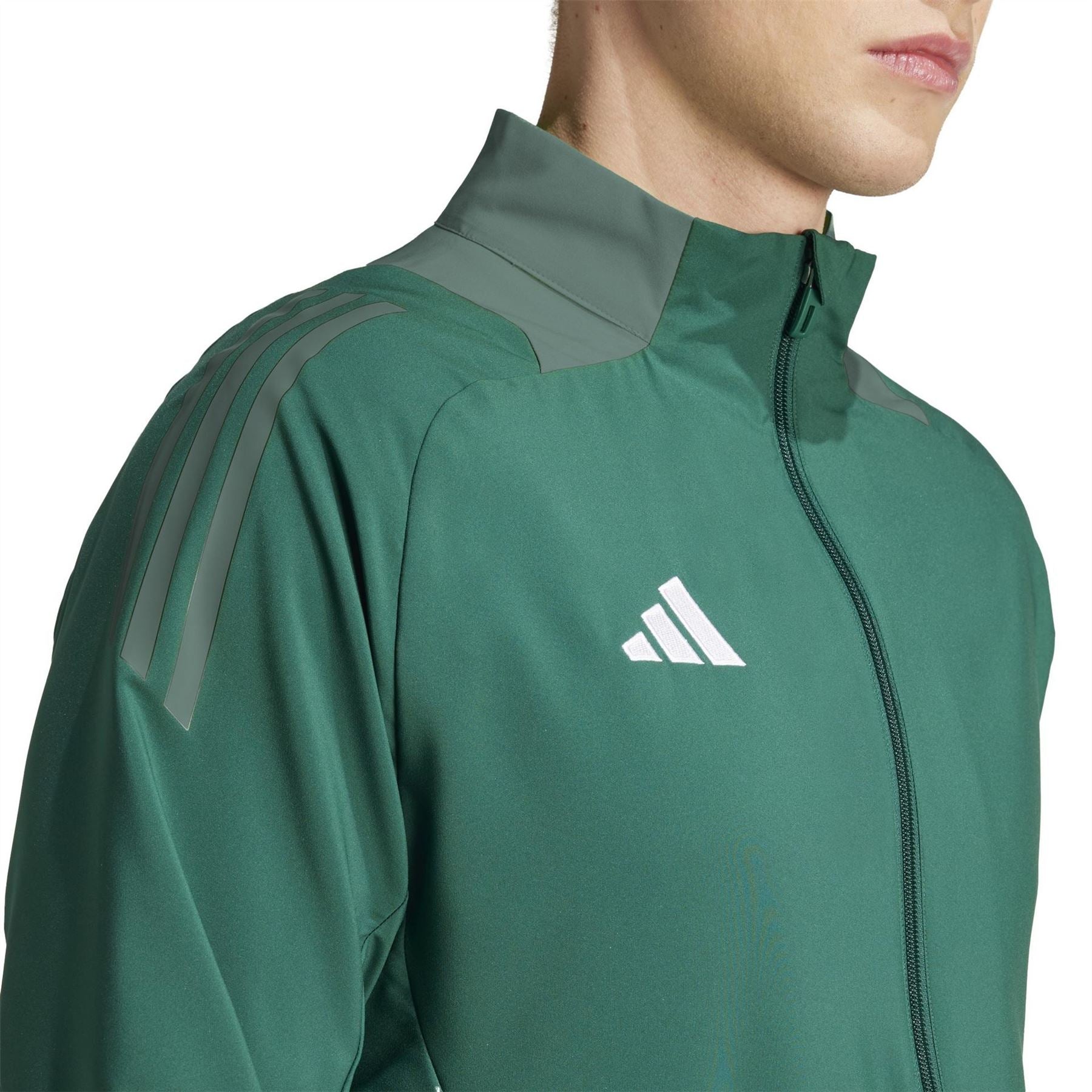 adidas Funnel Neck High Collar Long Sleeve Athletic Top