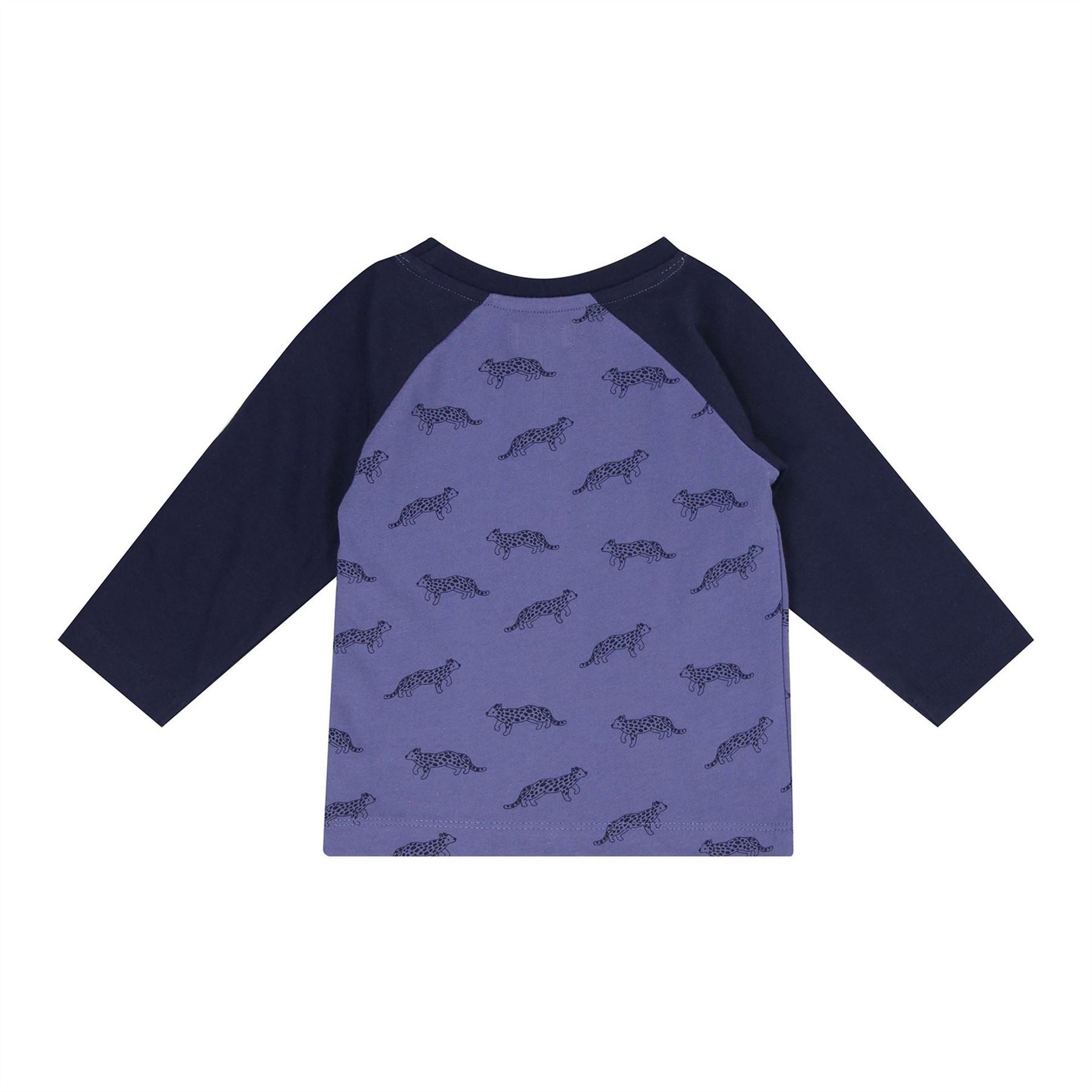 Lilly and Sid Leopard Raglan Sleeve Long Sleeve T-Shirt
