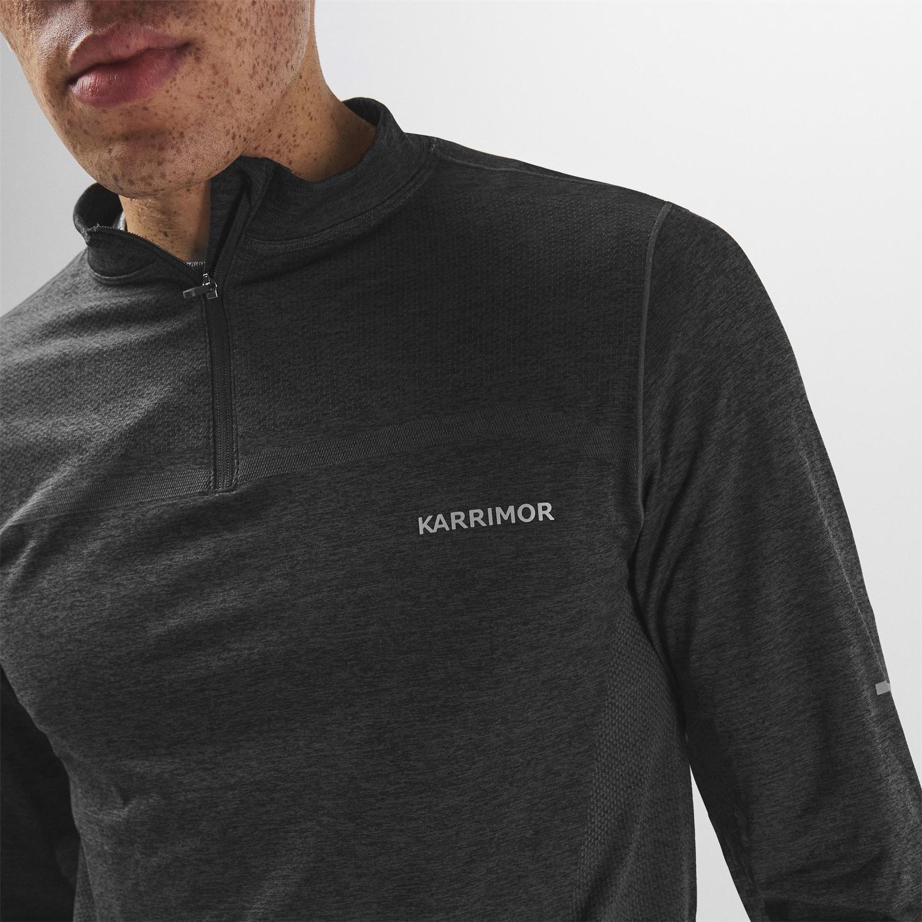Karrimor Mens Xlite Seamless Running Quarter Zip