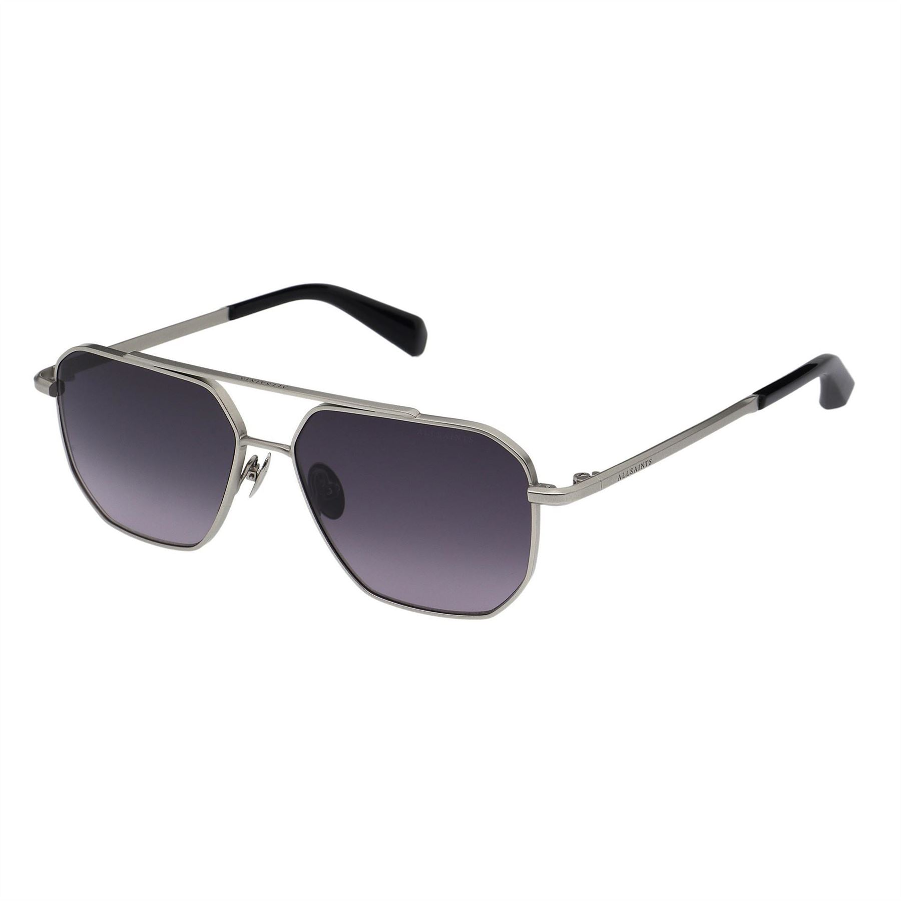 AllSaints Dune Aviator Double Bridge Sunglasses