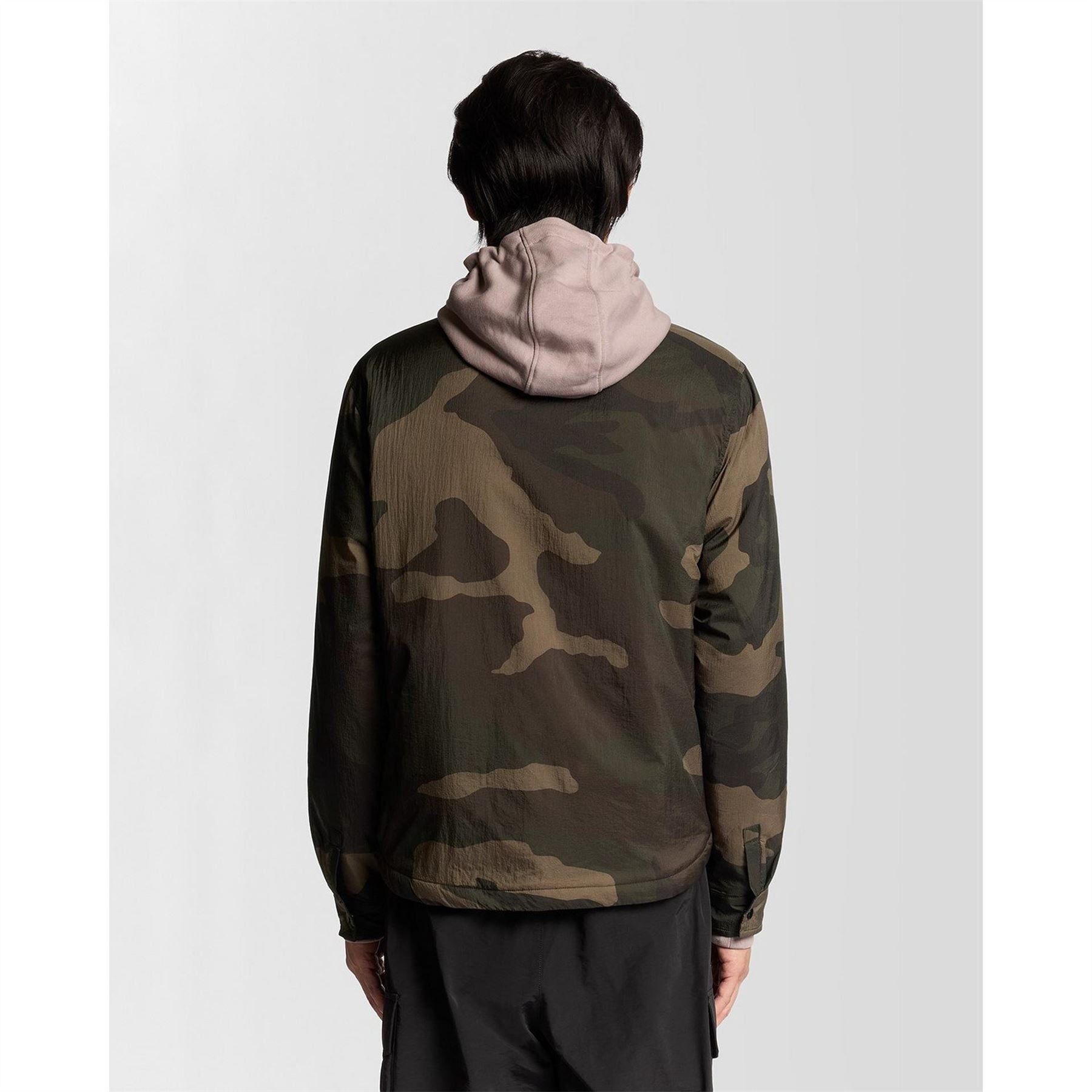 Lyle and Scott Camo Patterned Overshirt with Chest Pocket