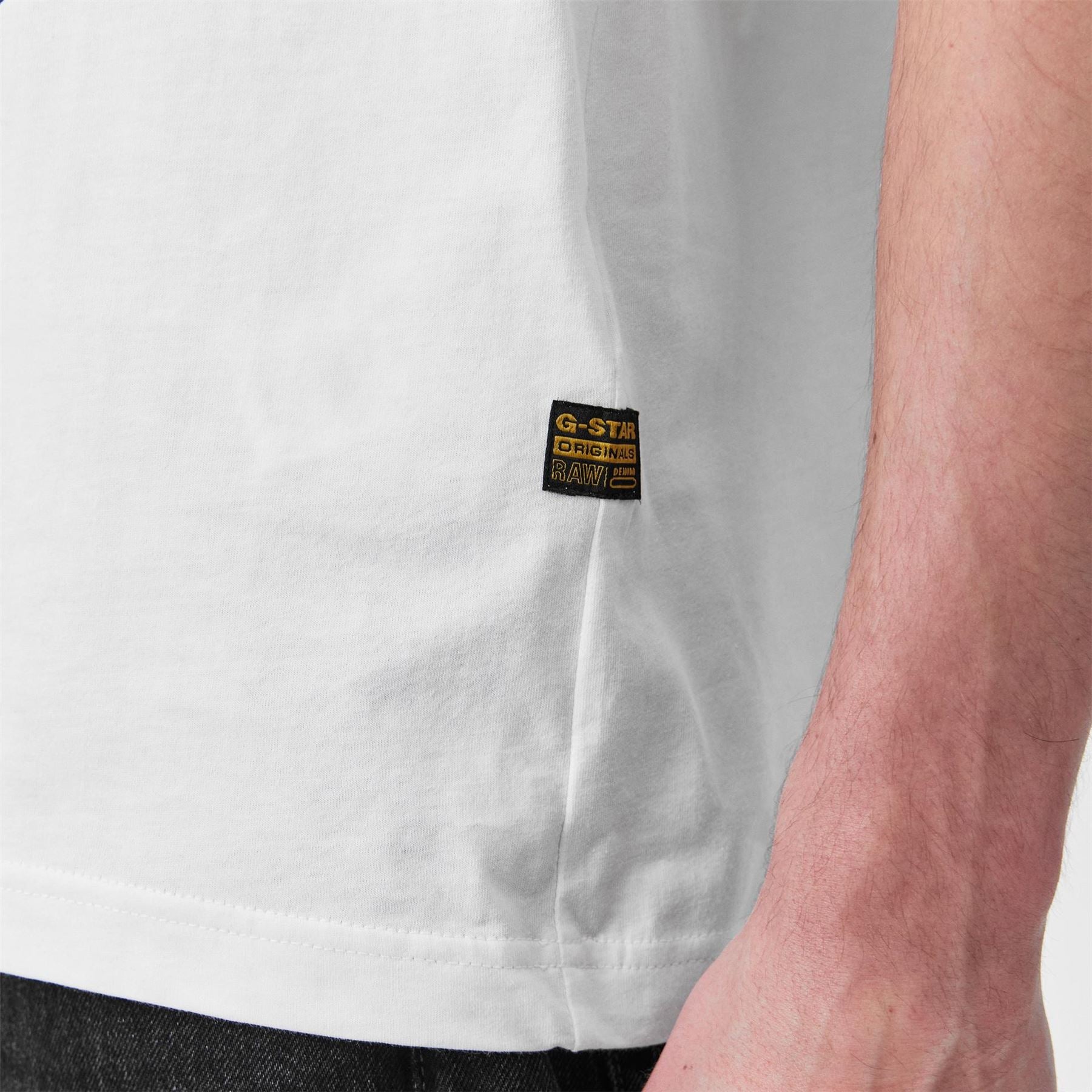 G Star Regular Fit Lettering Crew Neck T-Shirt