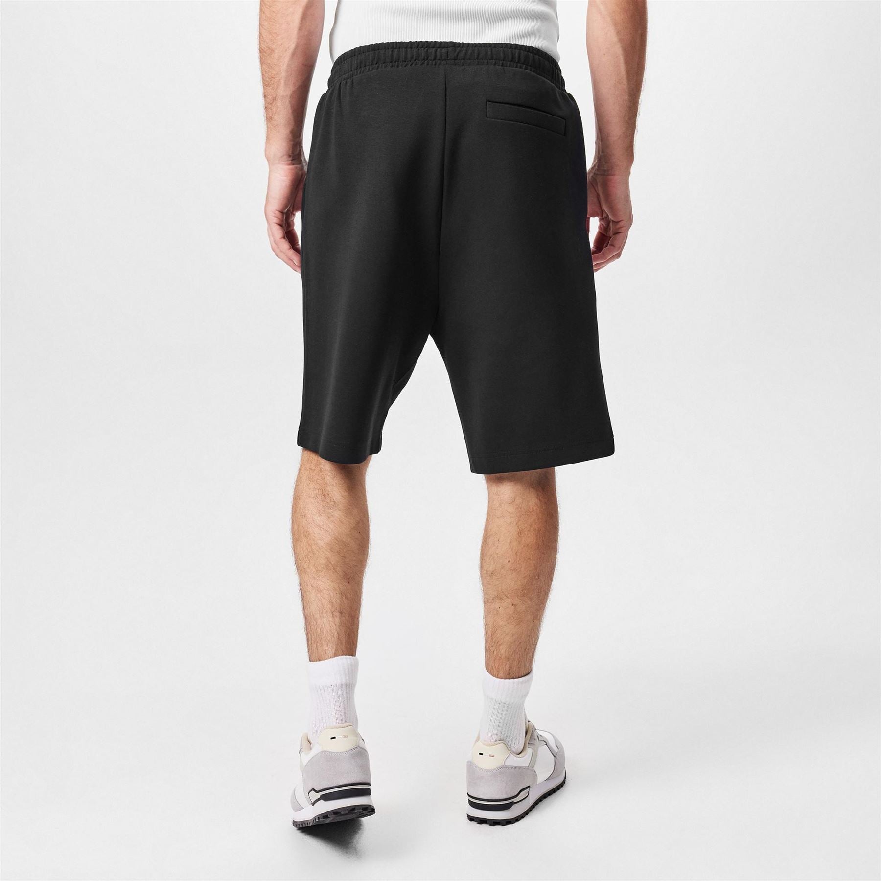 Boss Solid Patterned Sweat Shorts