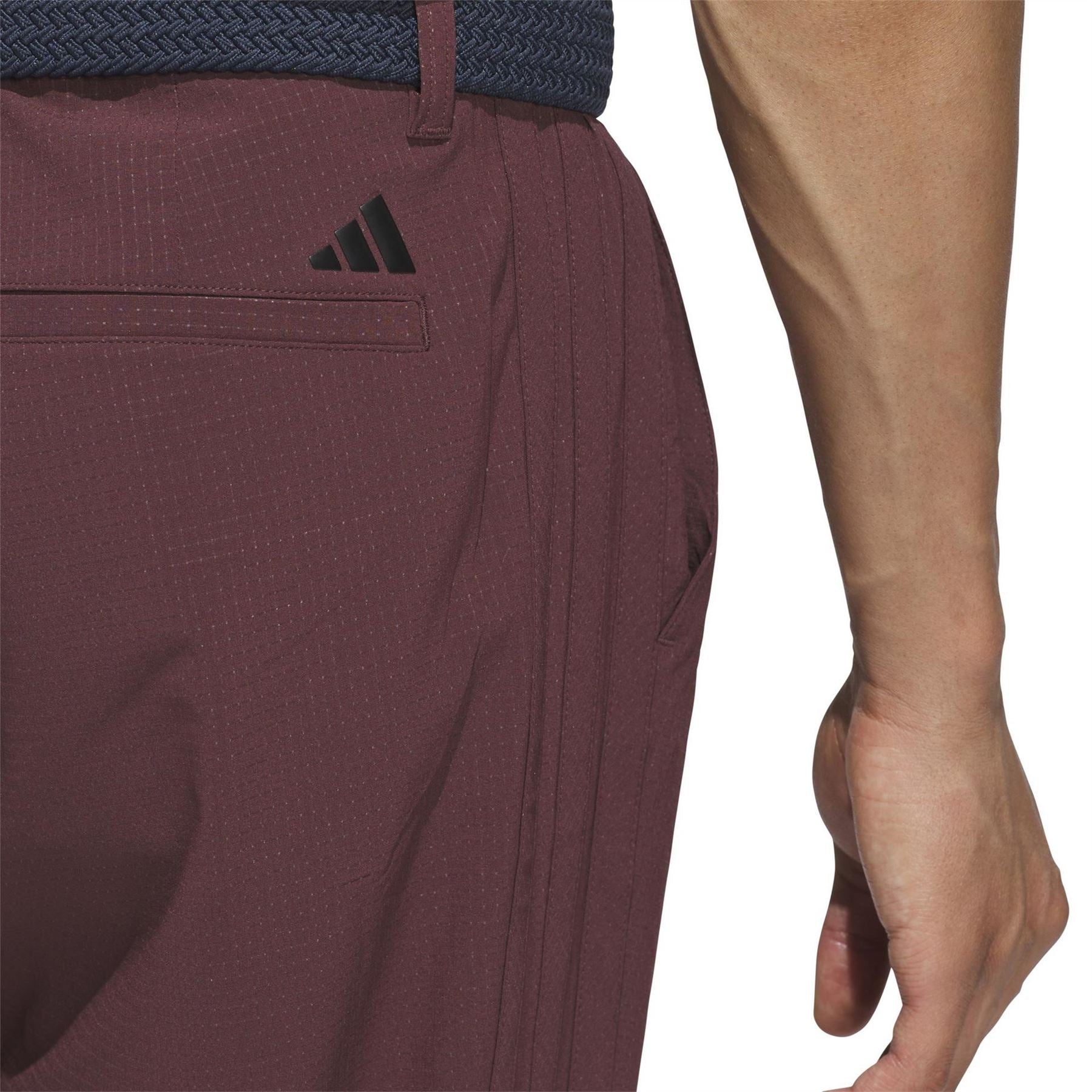adidas Tour Solid Patterned Straight Chinos