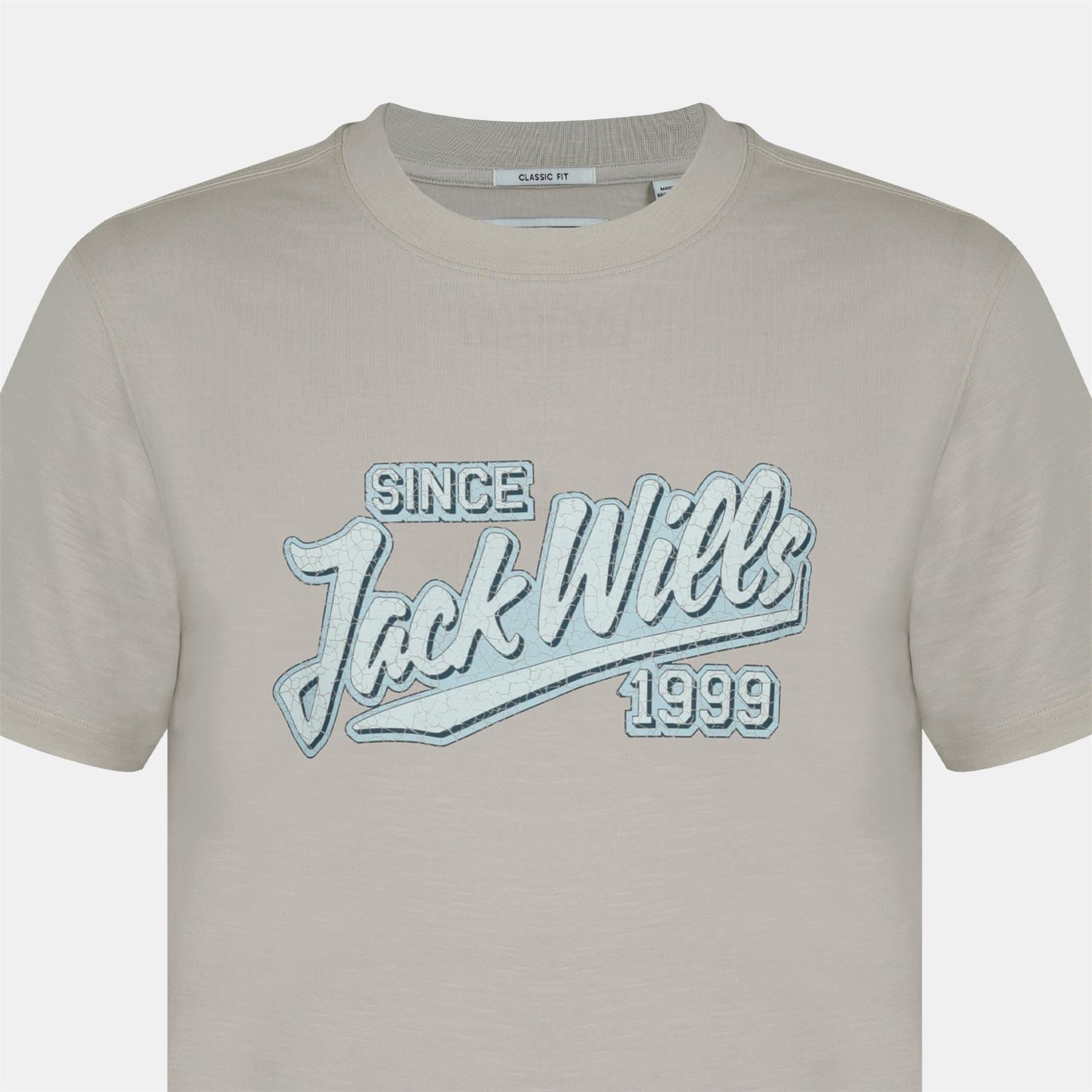 Jack Wills Retro Graphic Cotton Short Sleeve Crew Neck T-Shirt