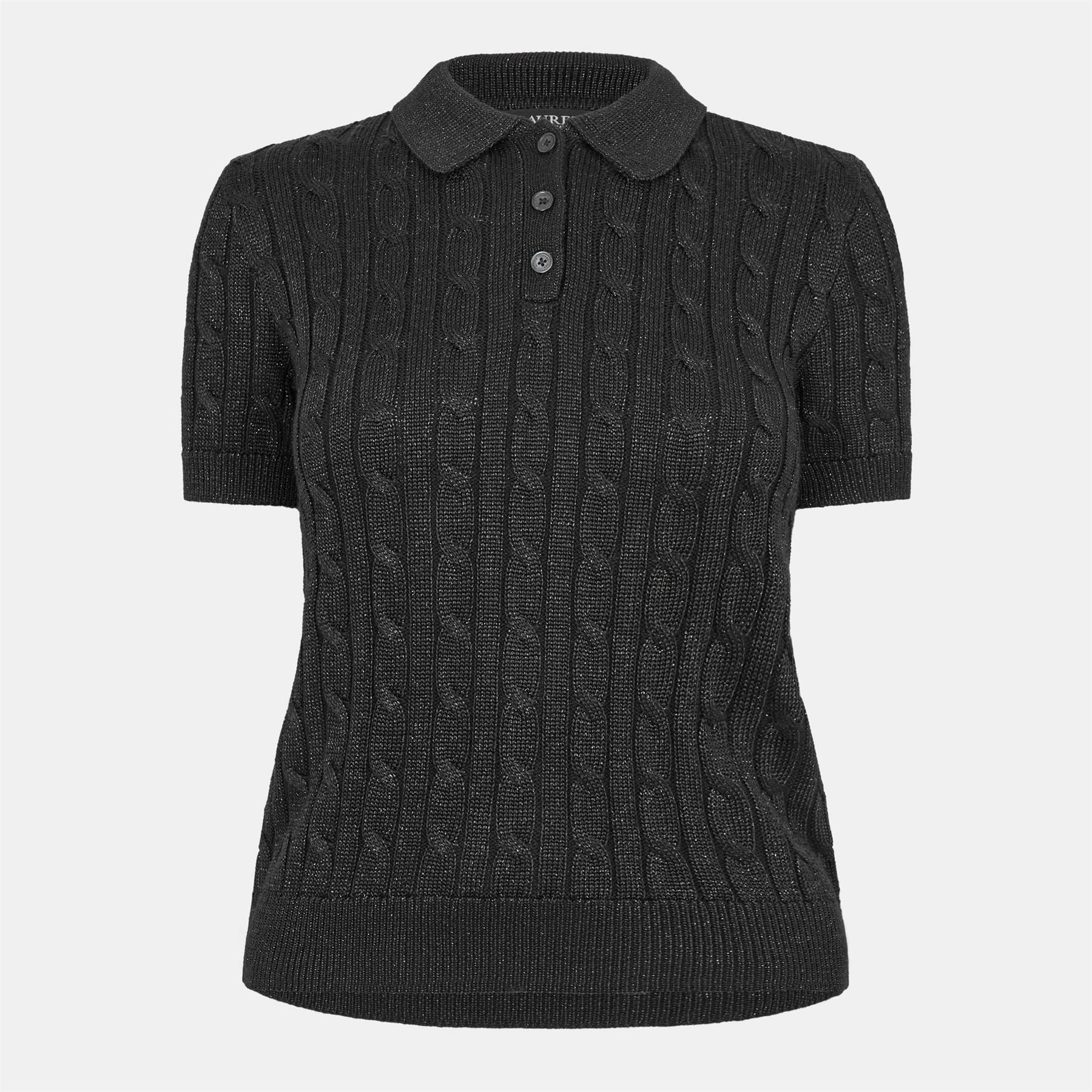 Lauren by Ralph Lauren Collared Neck Short Sleeve Regular Fit T-Shirt