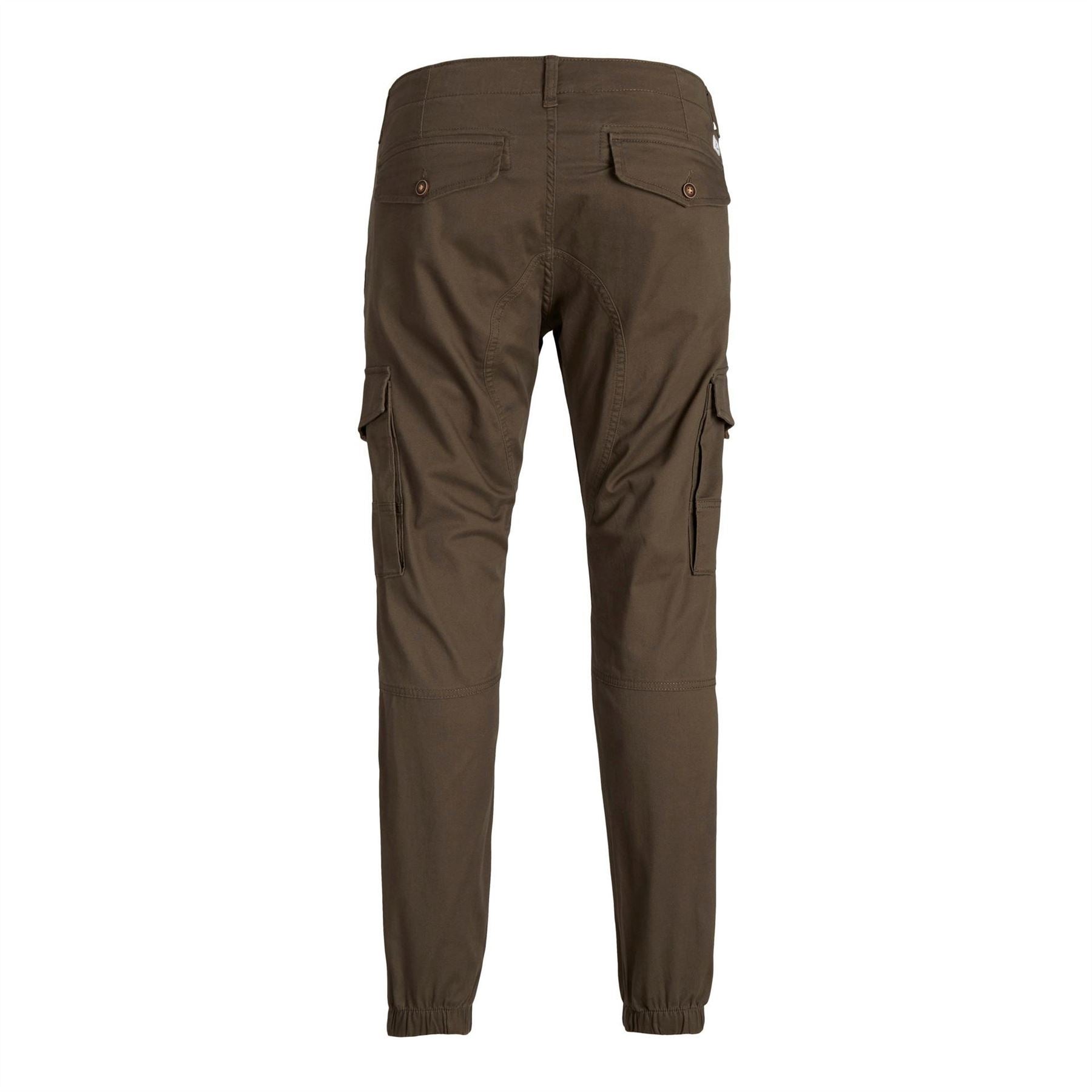Jack and Jones Paul Cargo Ribbed Hem Straight Leg Pants