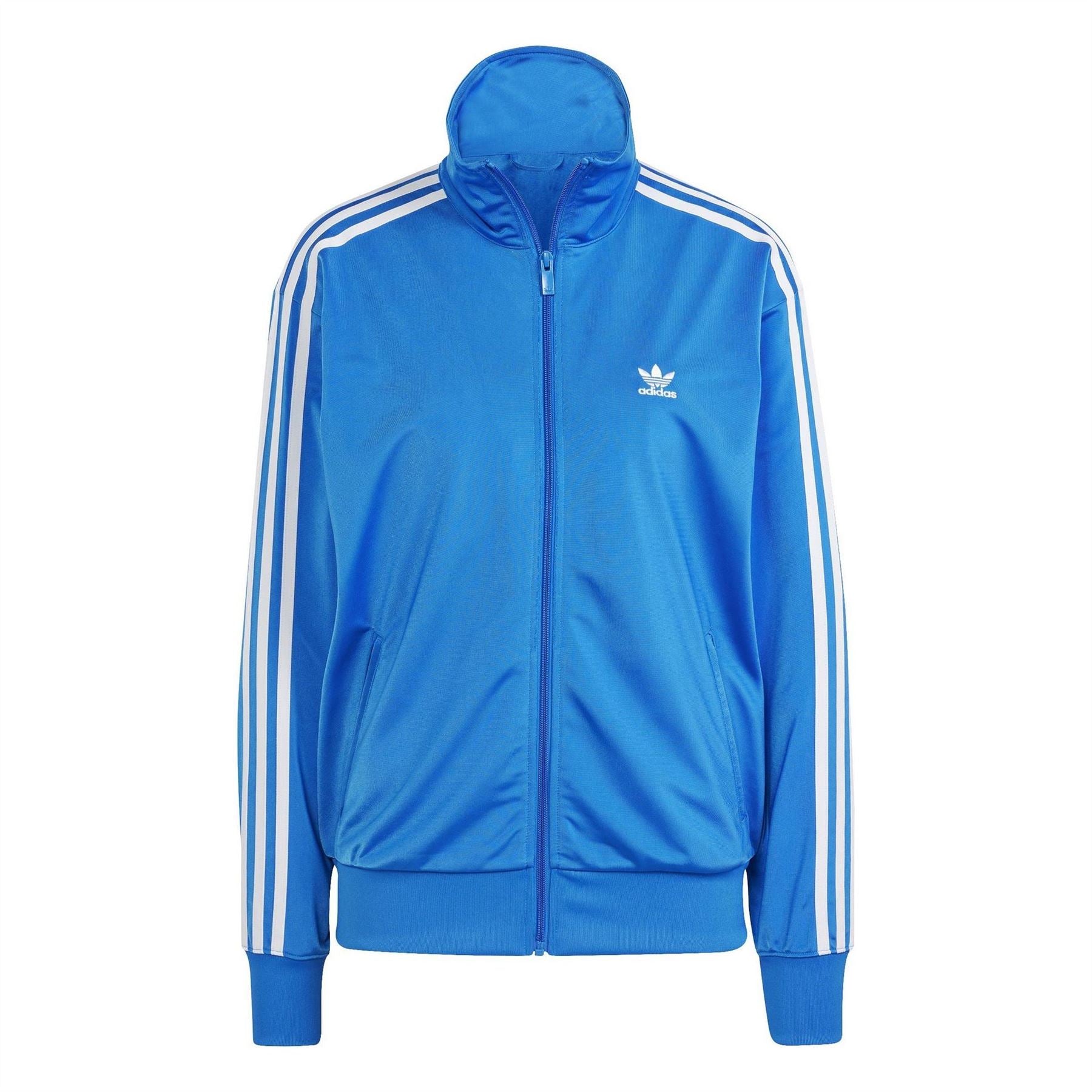 adidas Originals Firebird Three Stripes High Neck Ribbed Cuff Track Jacket