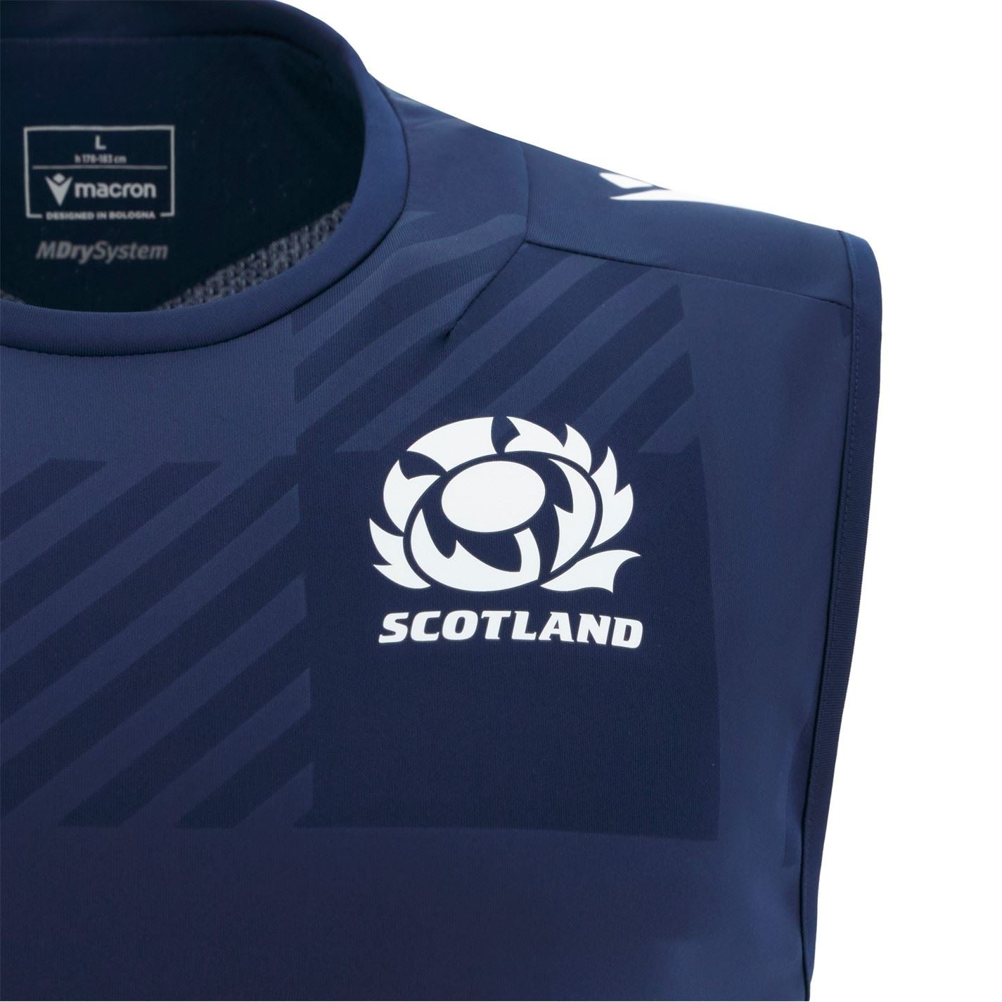 Macron Scotland Rugby Sleeveless Shirt 2025 Adults