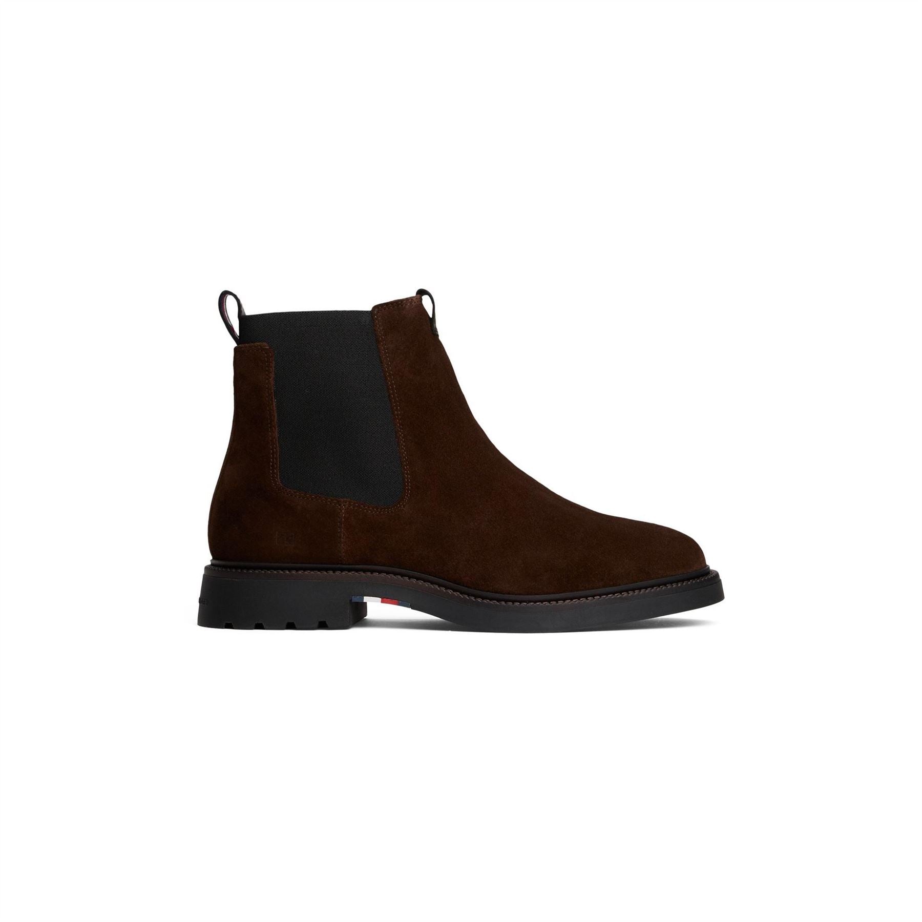 Tommy Hilfiger Suede Chelsea Block Heel Boots