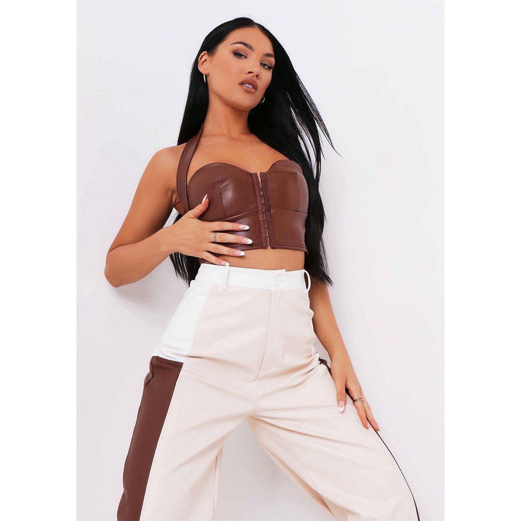 Missy Empire Halterneck Crop Top