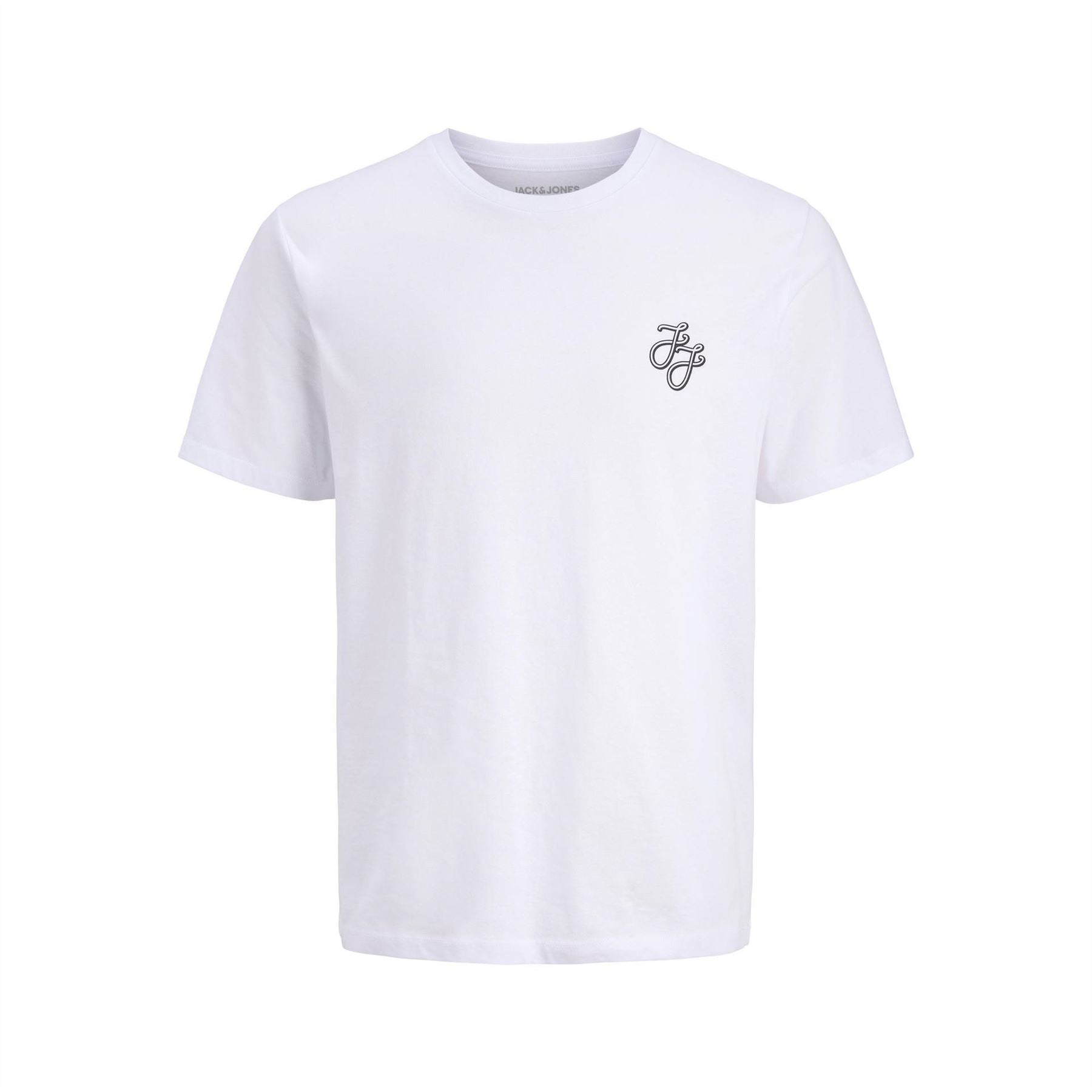 Jack and Jones Mens 5 Pack Short Sleeve T-Shirt