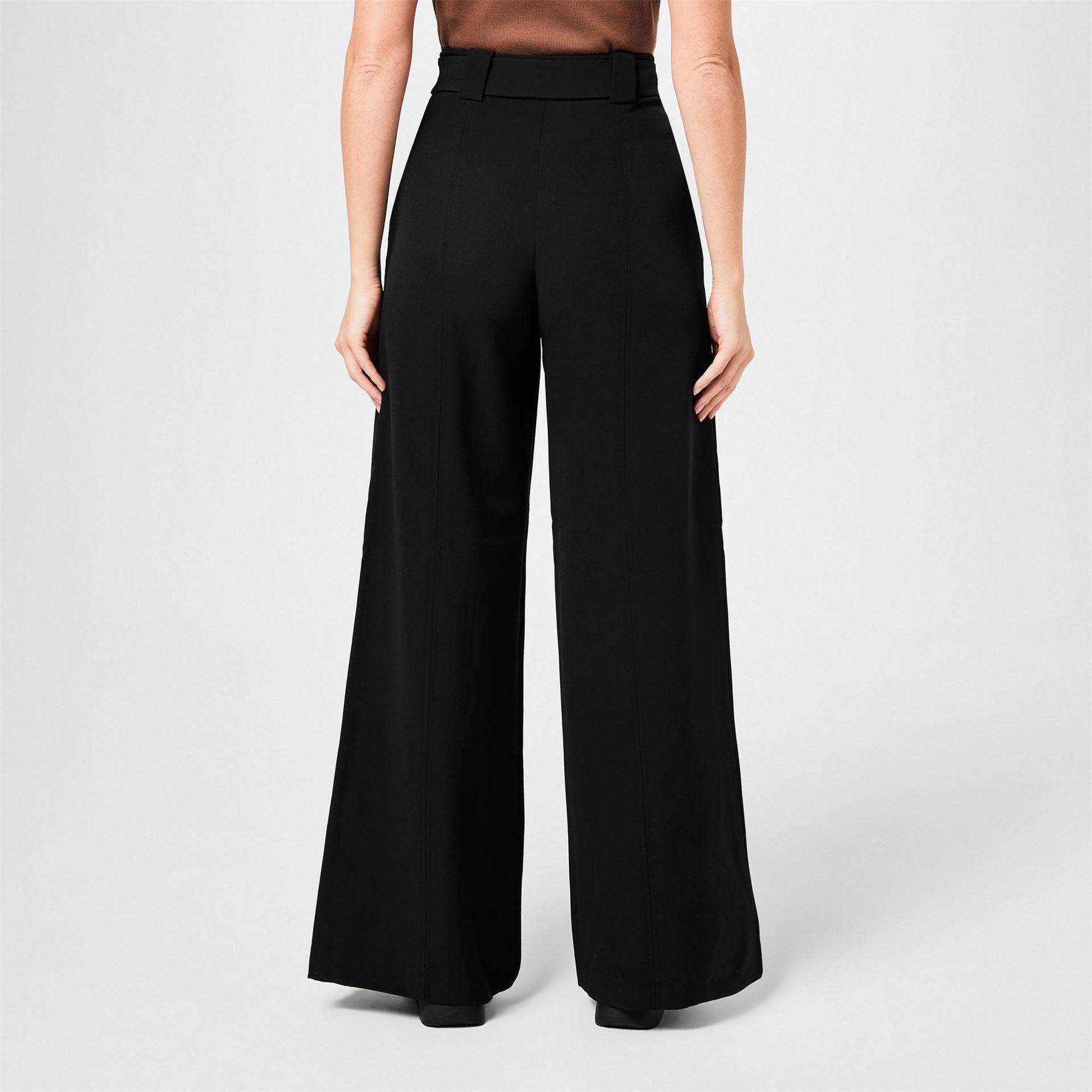 French Connection Echo Crepe Wide Leg Trousers