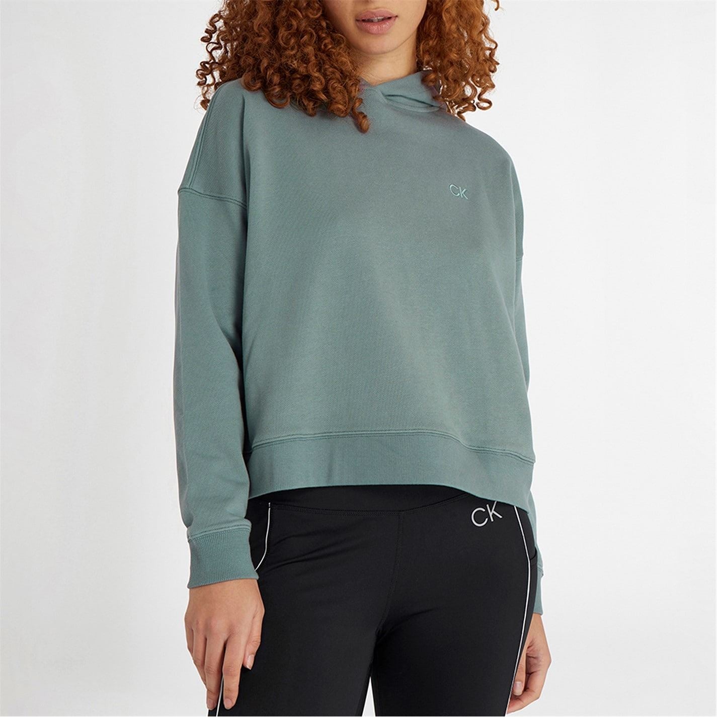 Calvin Klein Golf Cropped Relaxed Fit Drop Shoulder Hoodie