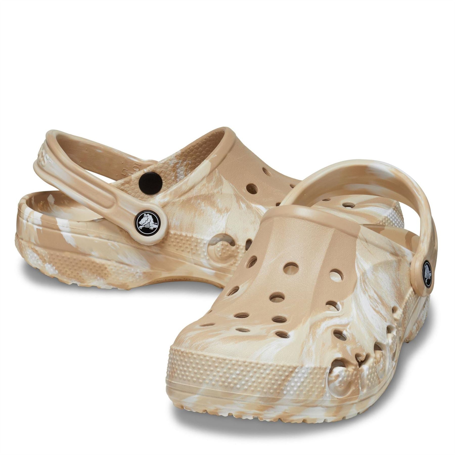 Crocs Baya Marble Print Mules
