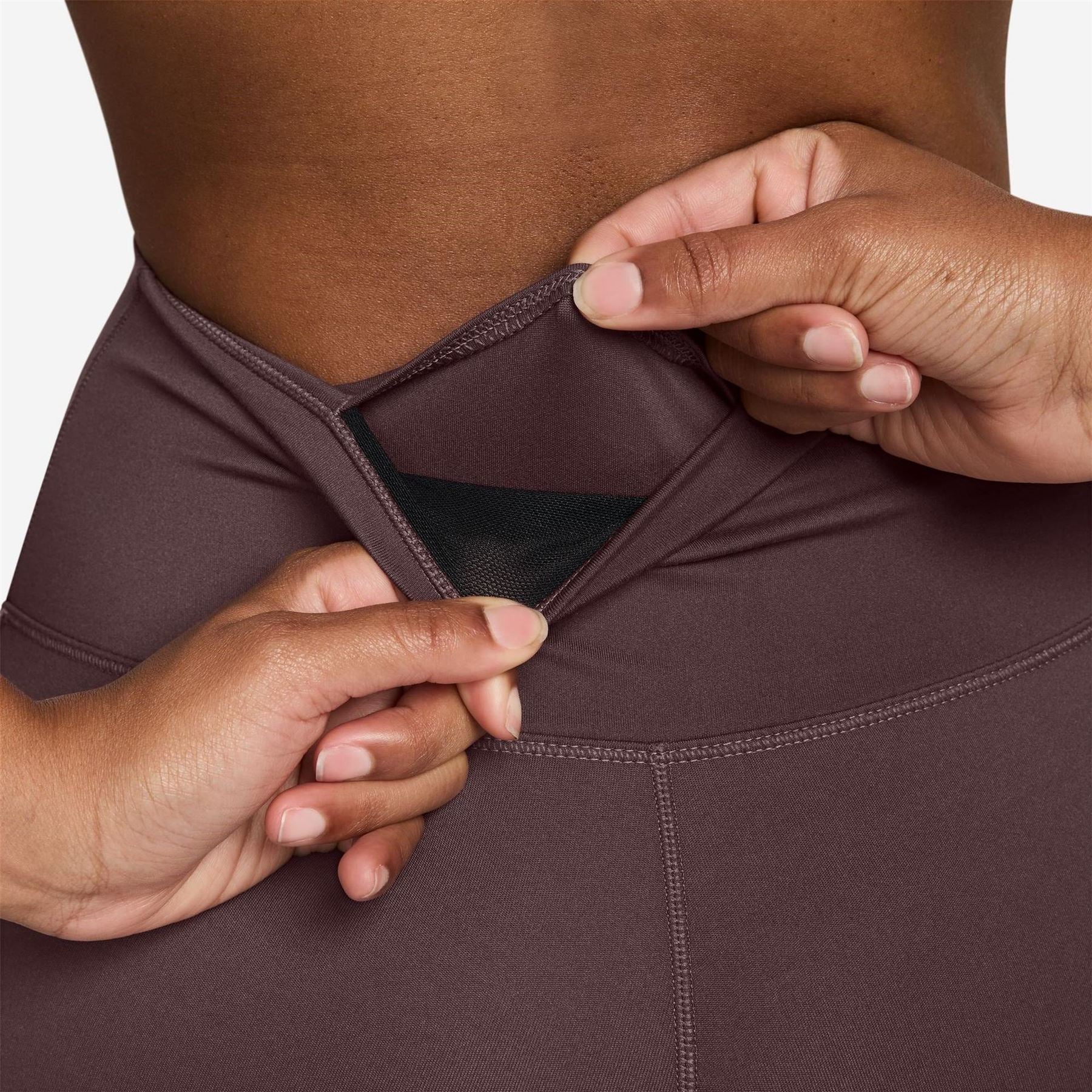 Nike Womens One Seamless Front High Waisted Leggings